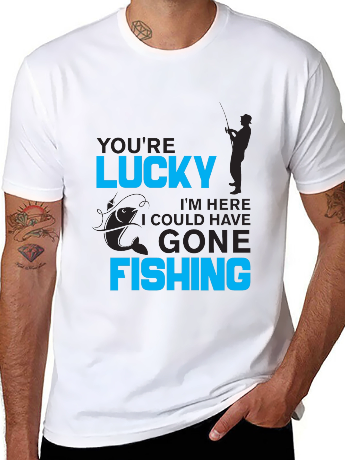 Lucky Fishing Graphic Tee