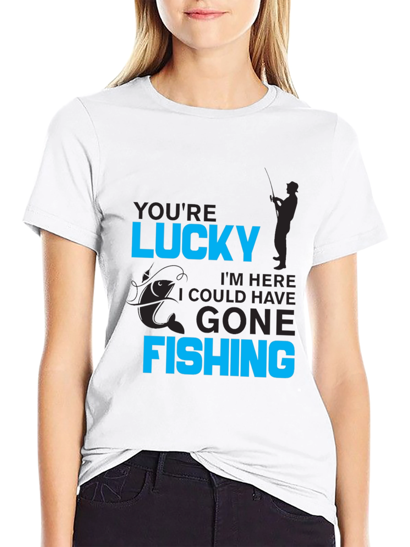 Lucky Fishing Graphic Tee