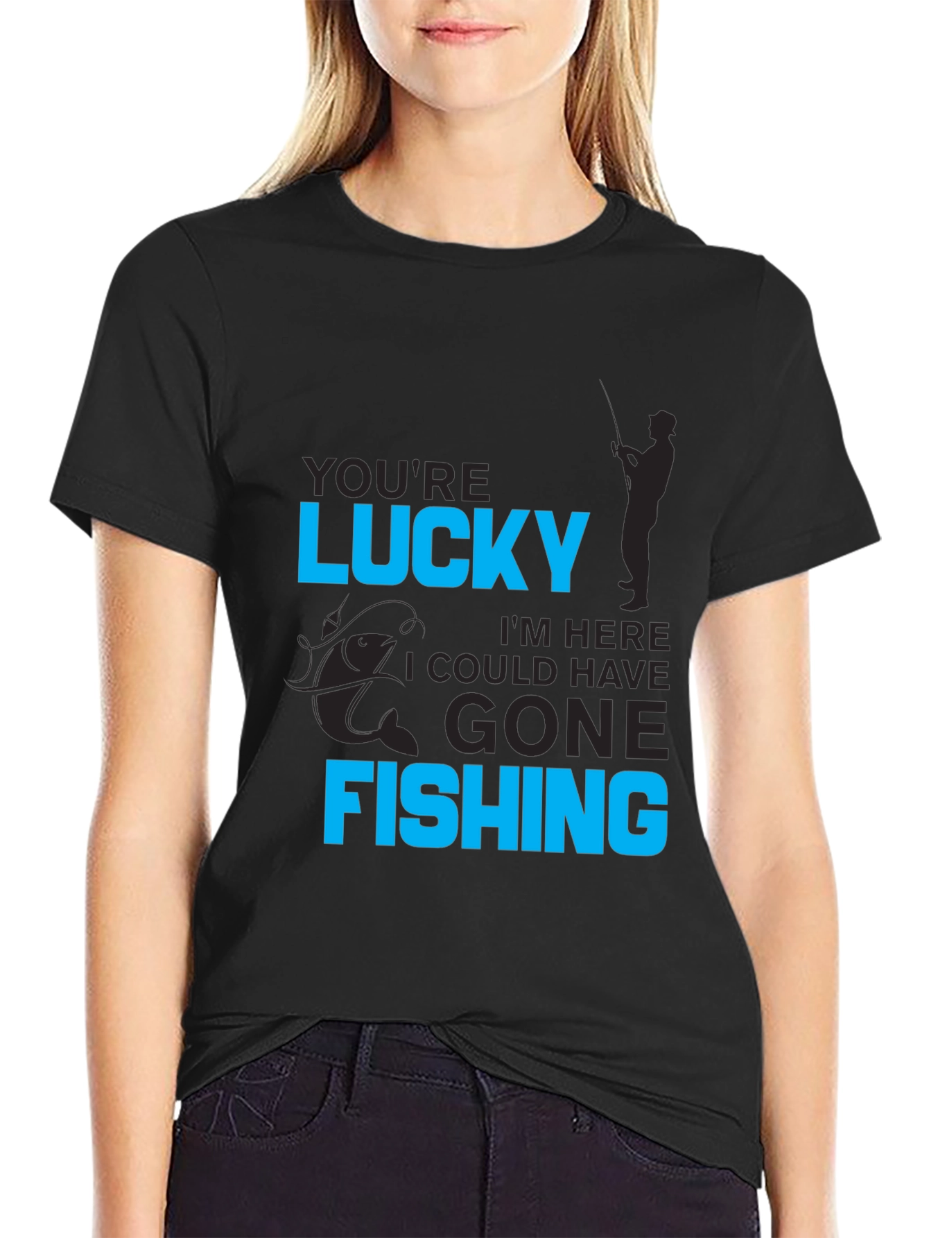 Lucky Fishing Graphic Tee