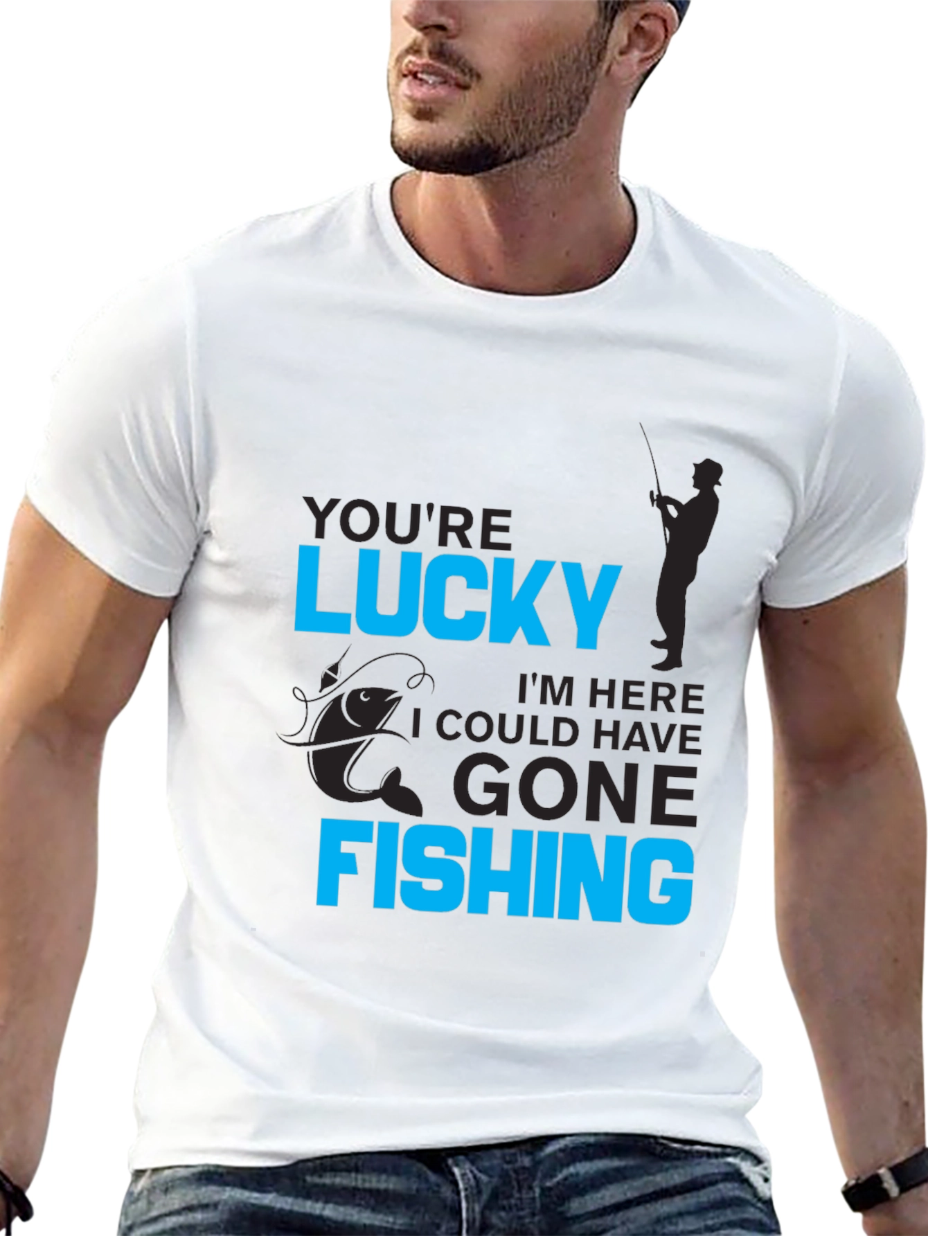 Lucky Fishing Graphic Tee