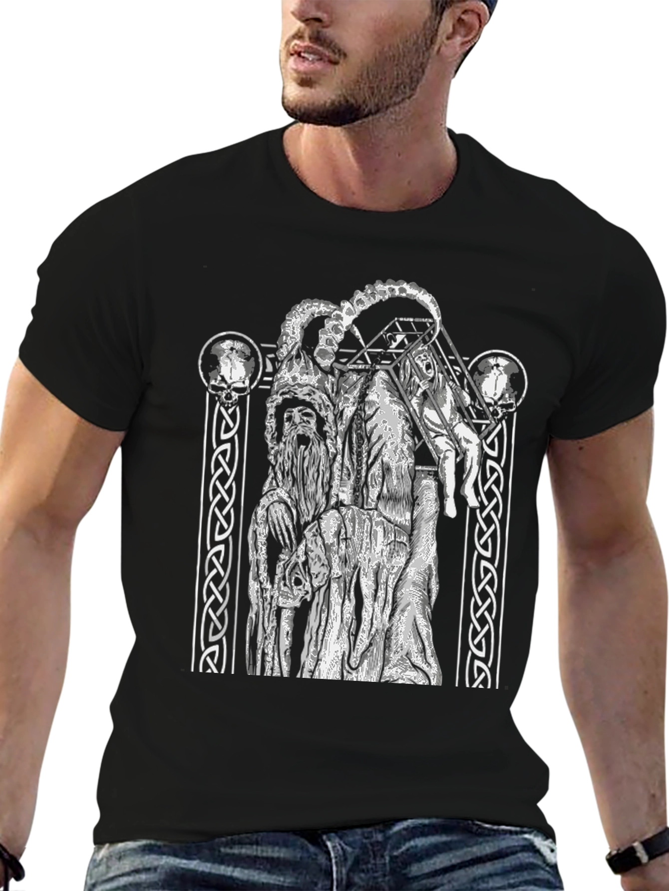 Grim T-Shirt with Occult Design