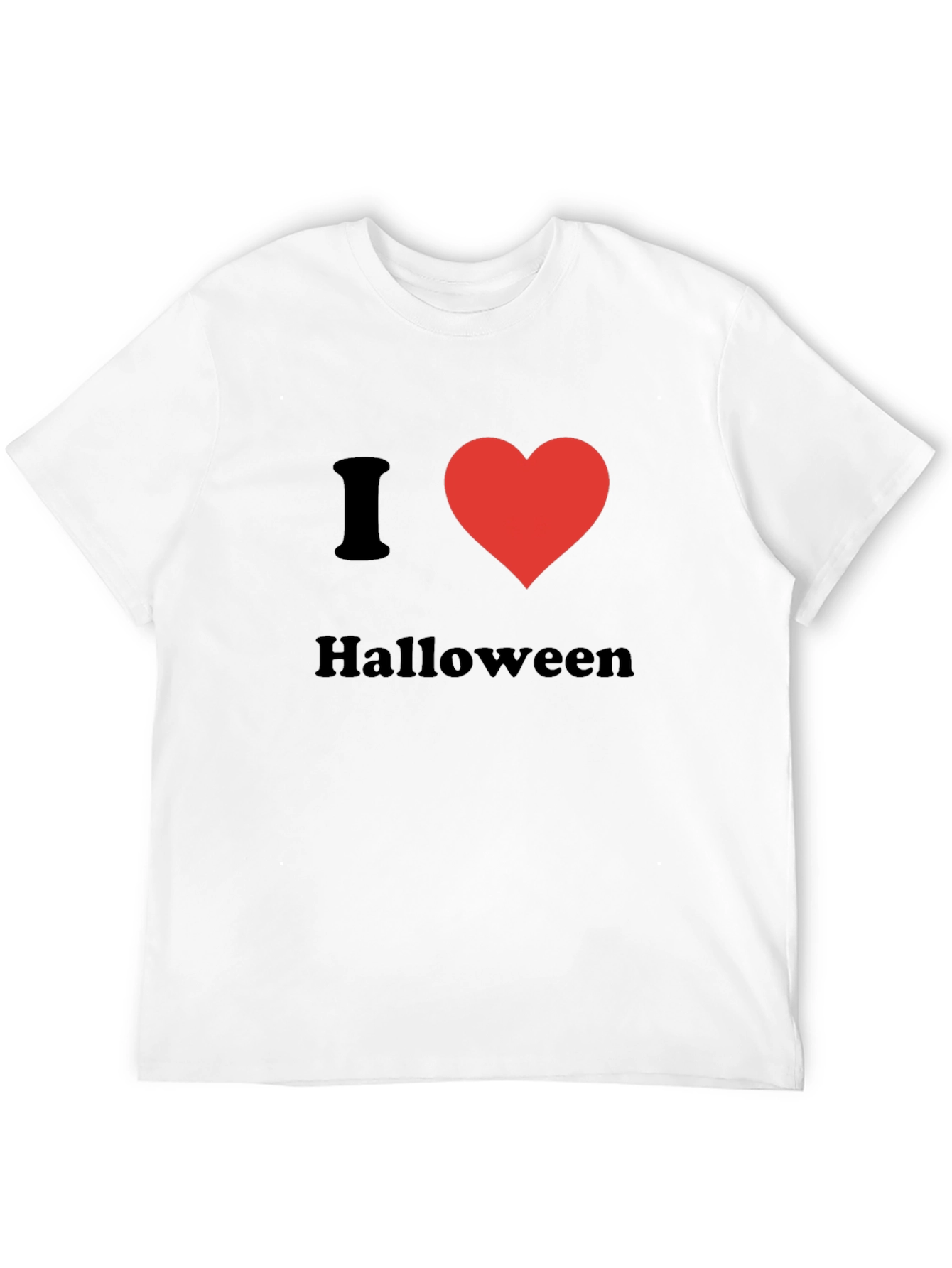 I Love Halloween T-Shirt - Black Holiday Tee
