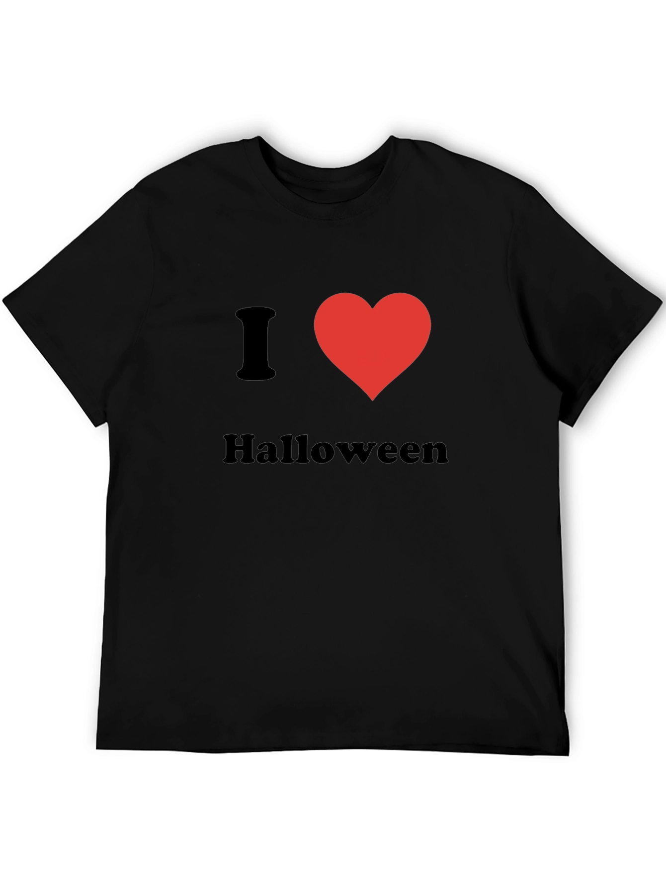 I Love Halloween T-Shirt - Black Holiday Tee