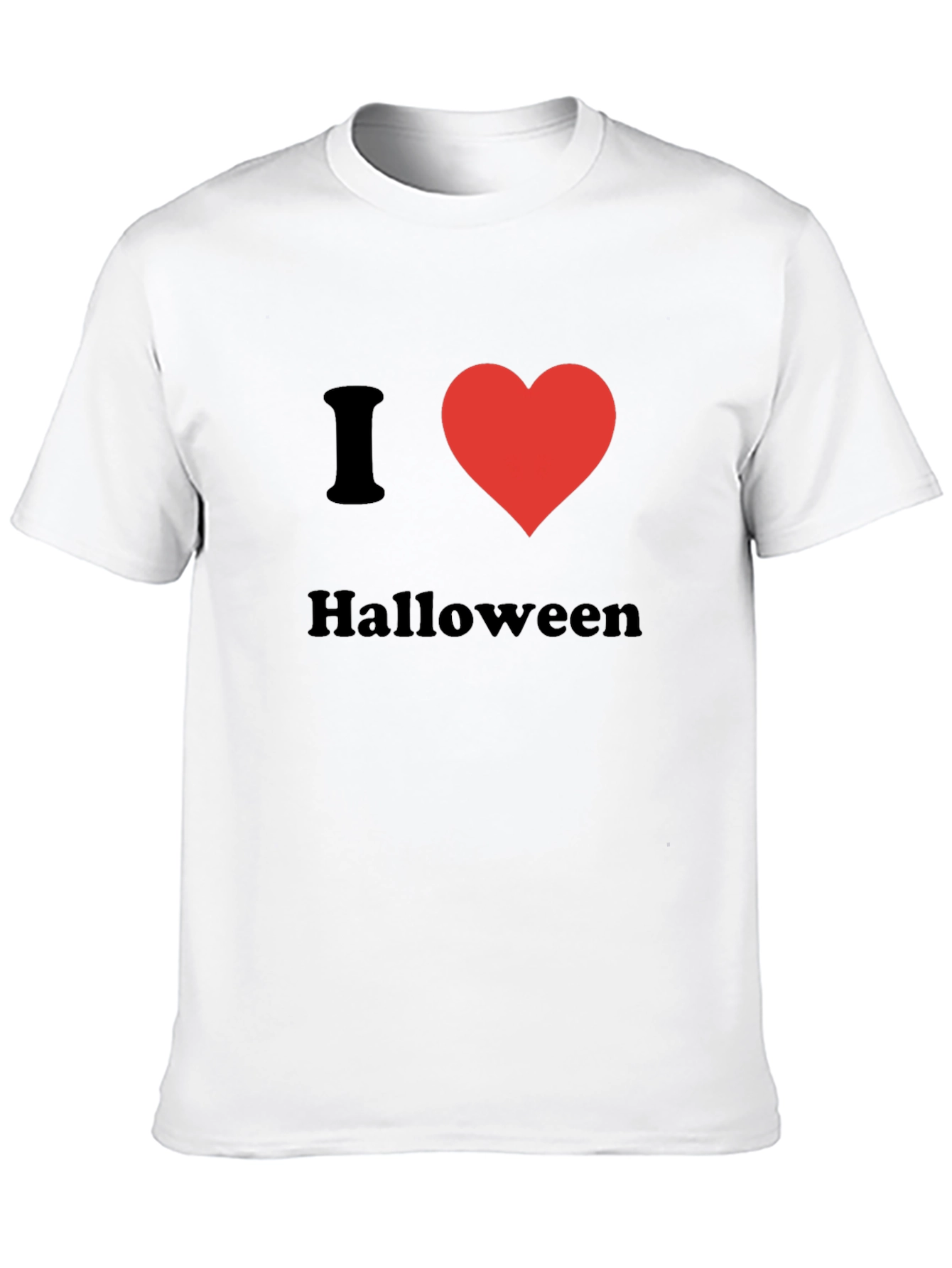 I Love Halloween T-Shirt - Black Holiday Tee