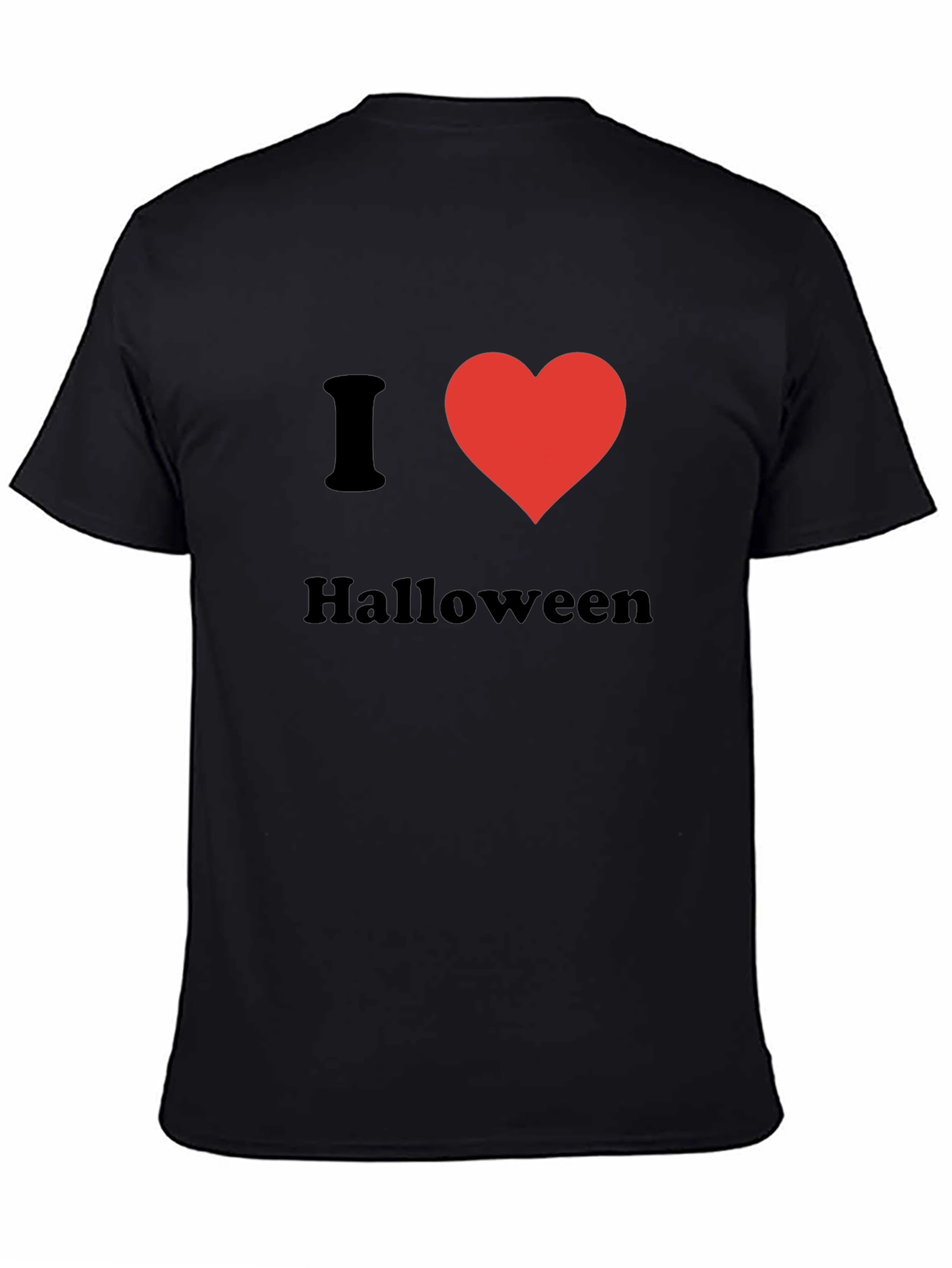 I Love Halloween T-Shirt - Black Holiday Tee