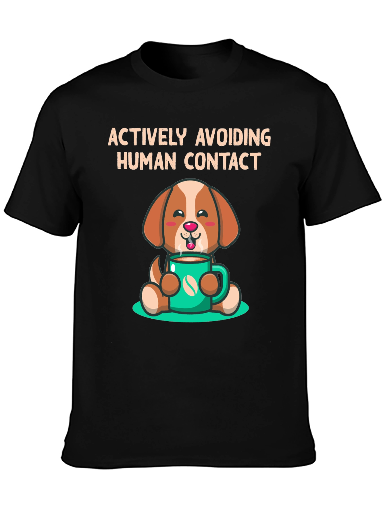 Actively Avoiding Human Contact Dog T-Shirt