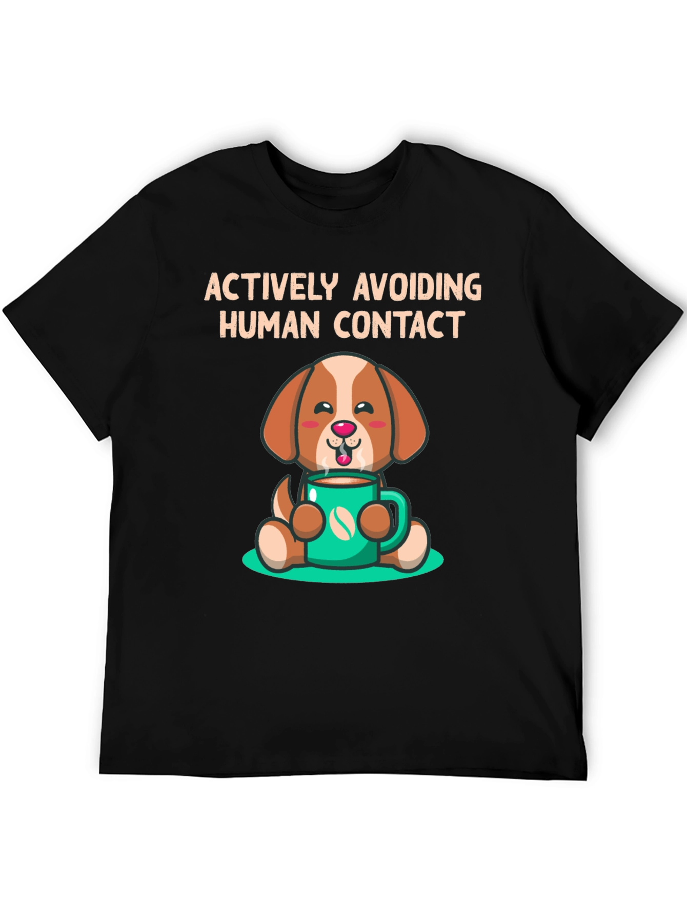 Actively Avoiding Human Contact Dog T-Shirt