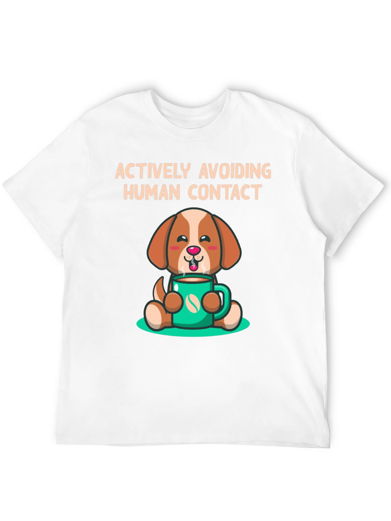 Actively Avoiding Human Contact Dog T-Shirt