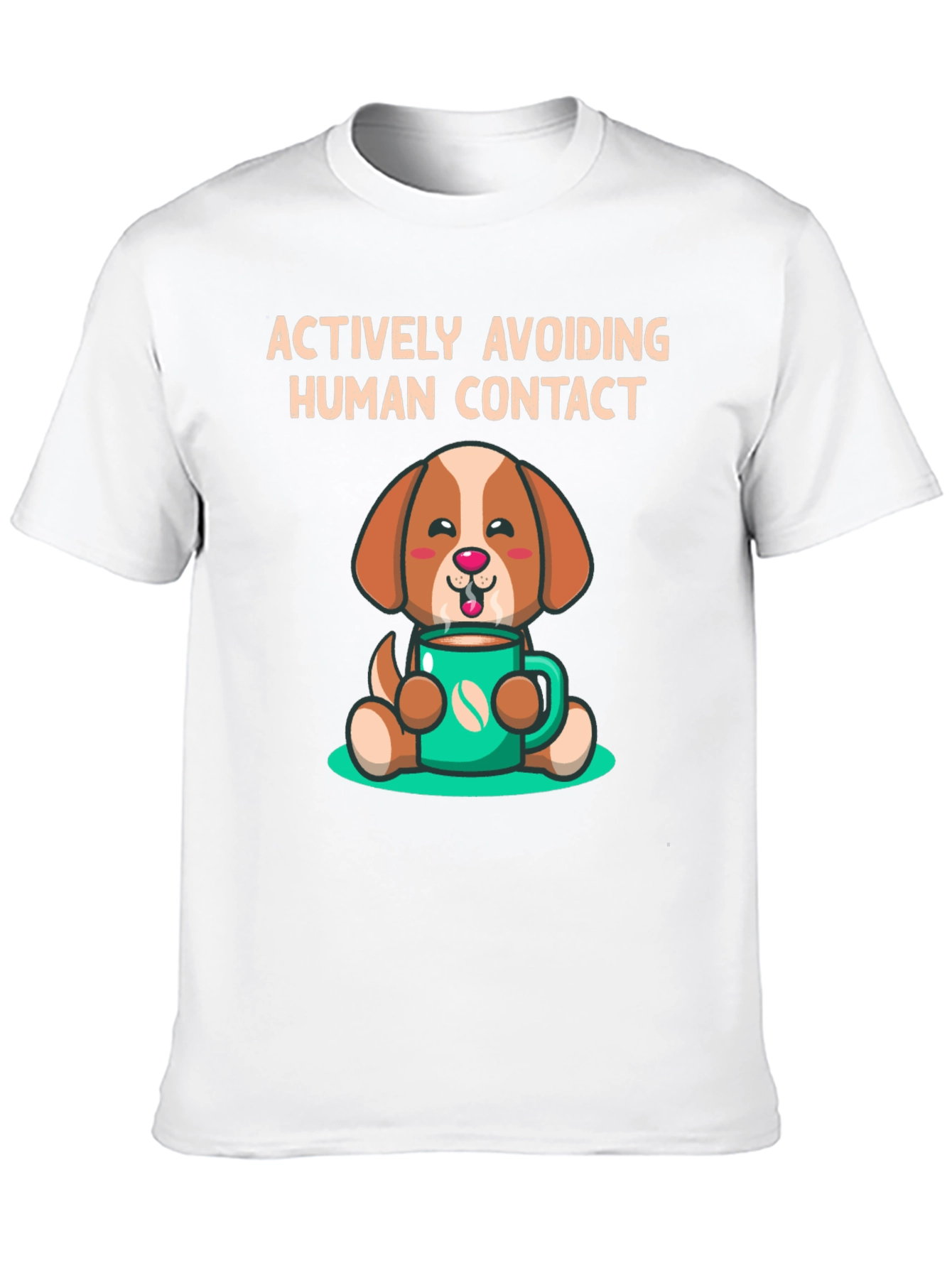 Actively Avoiding Human Contact Dog T-Shirt
