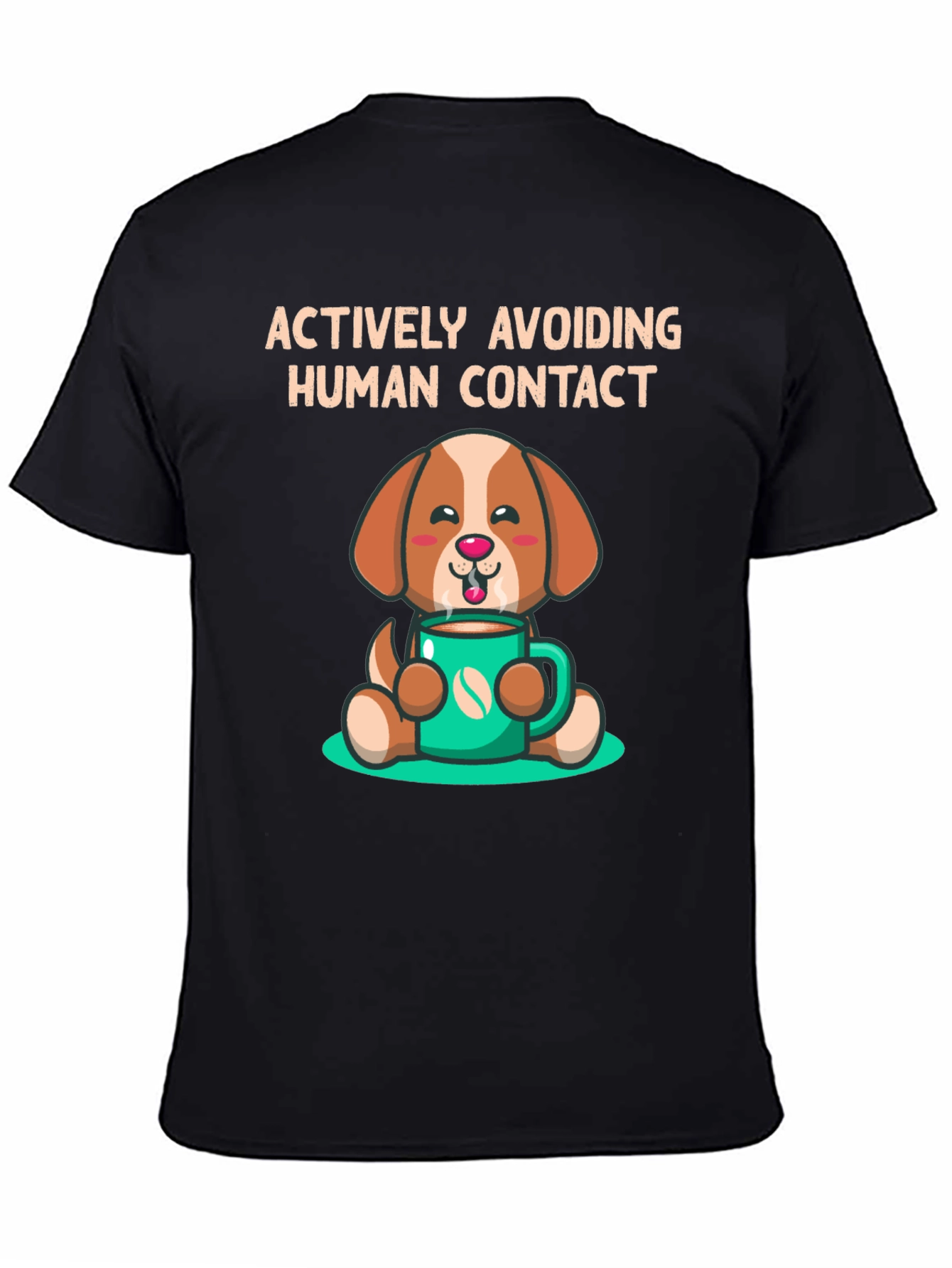 Actively Avoiding Human Contact Dog T-Shirt