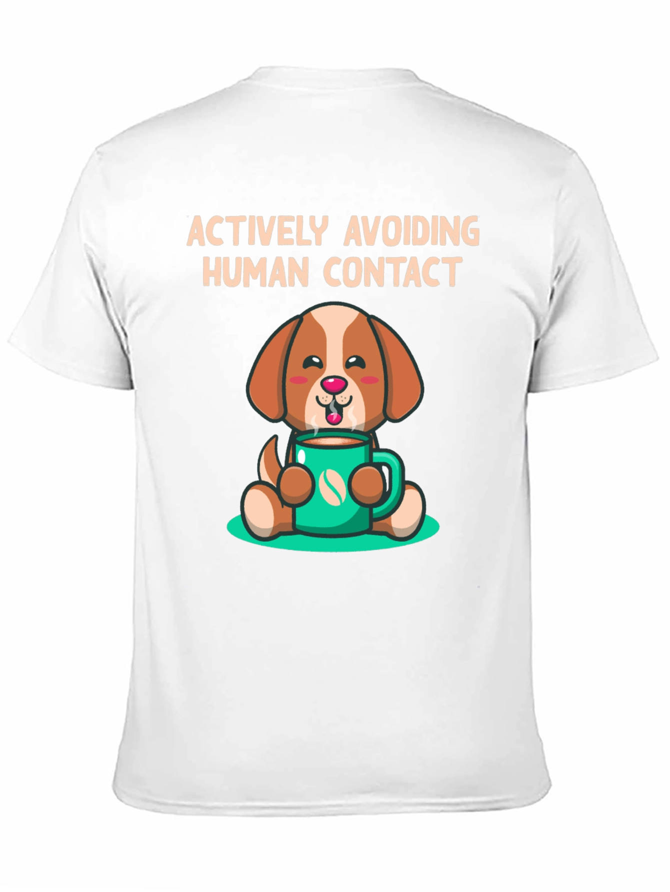 Actively Avoiding Human Contact Dog T-Shirt