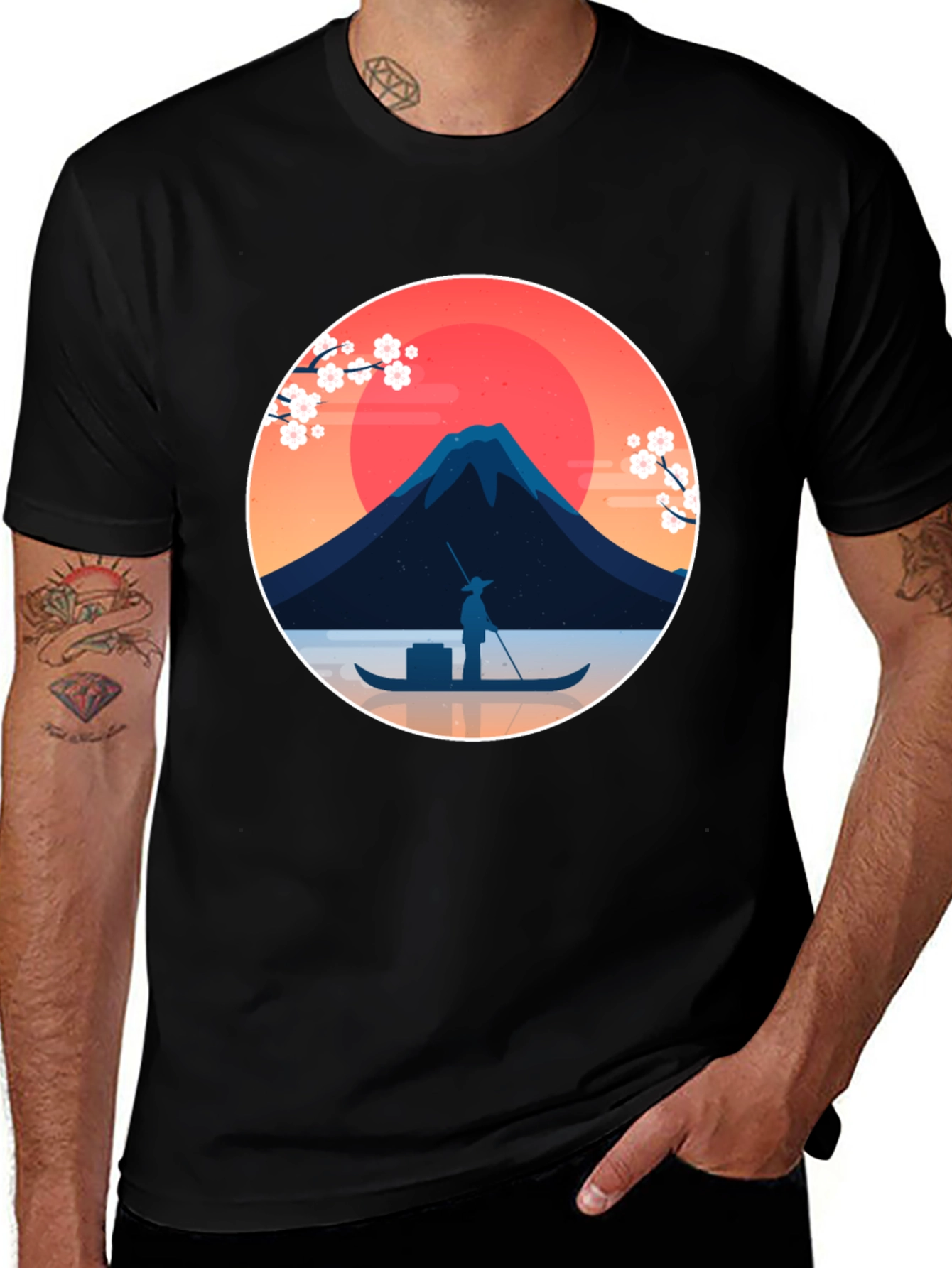 Japanese Art T-Shirt - Fuji Mountain