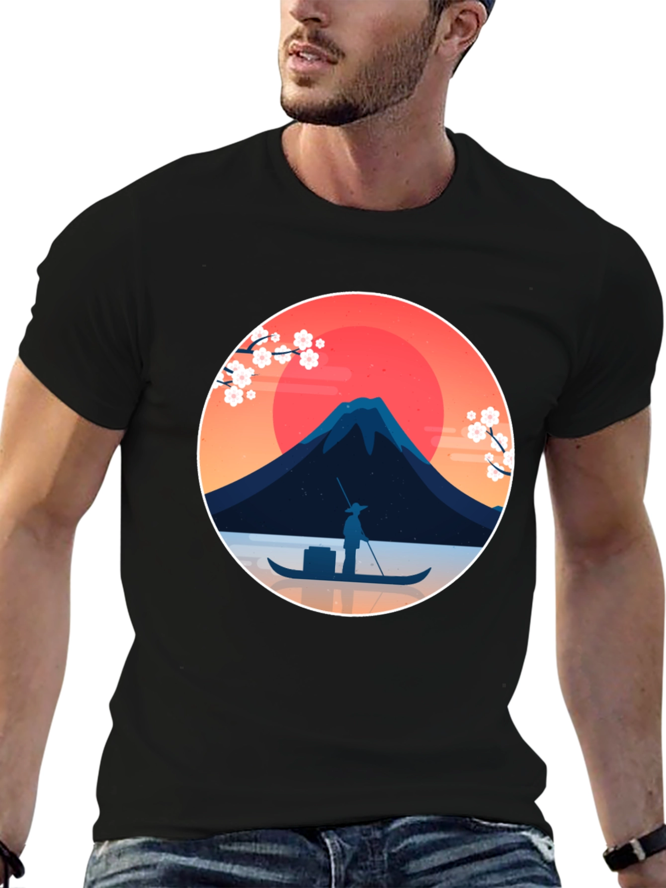 Japanese Art T-Shirt - Fuji Mountain
