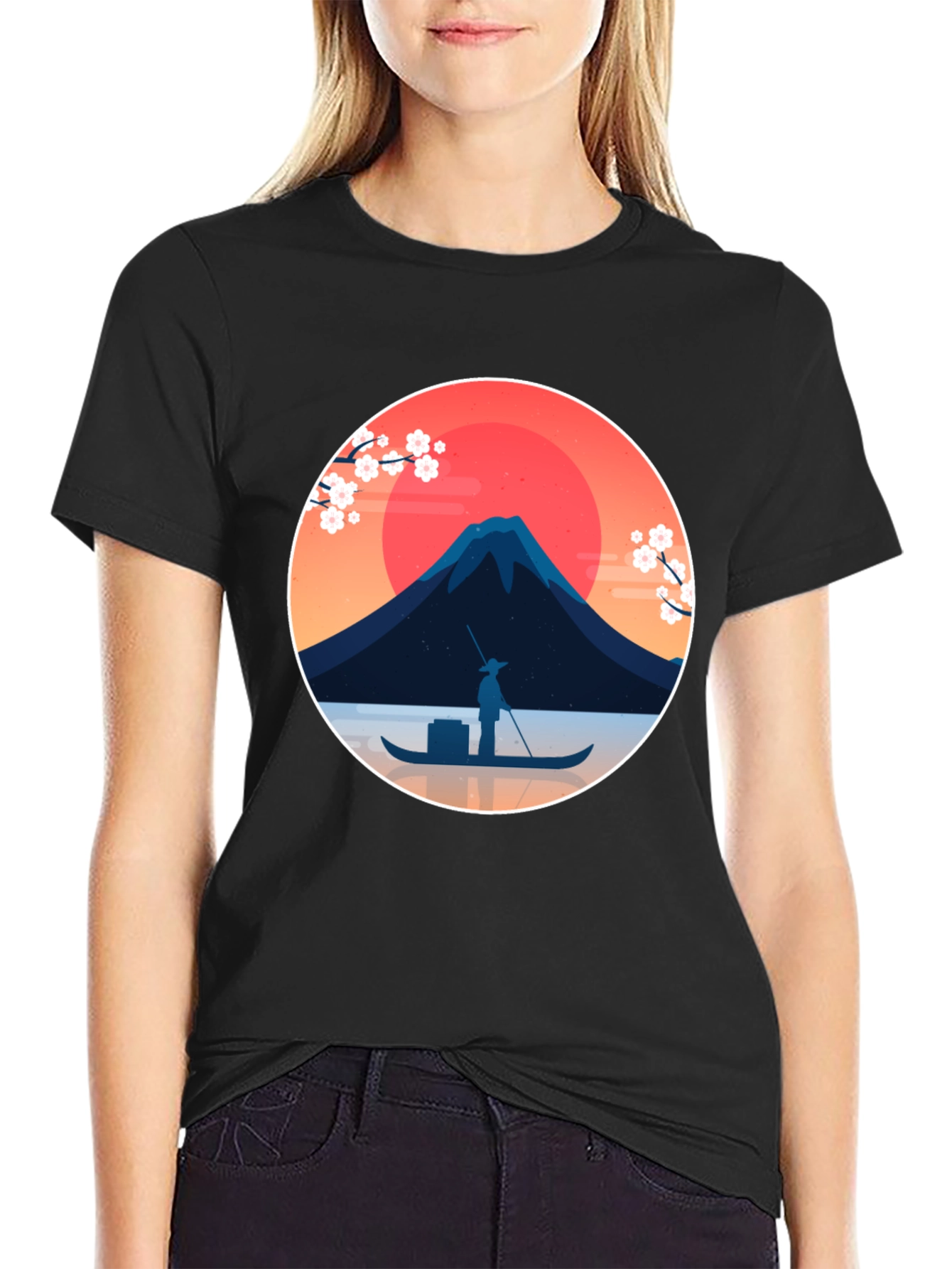Japanese Art T-Shirt - Fuji Mountain