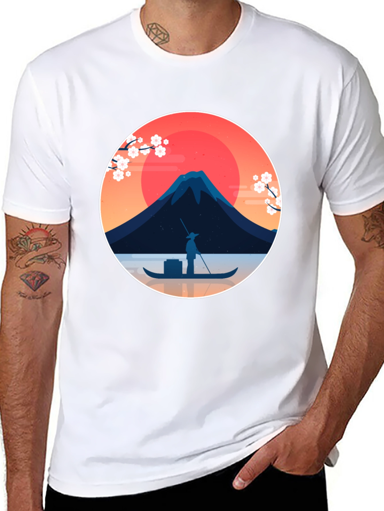 Japanese Art T-Shirt - Fuji Mountain