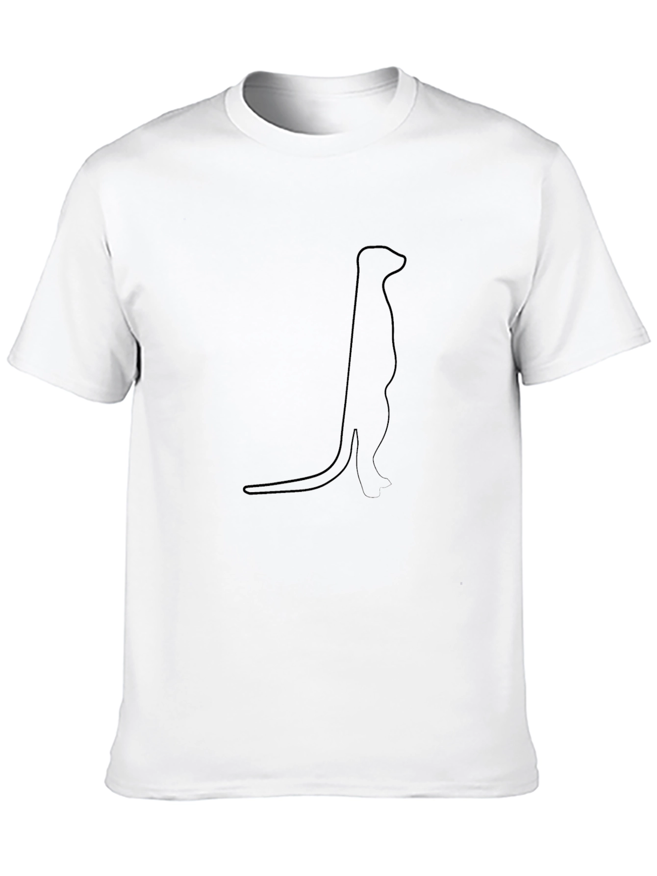 Meerkat Graphic Tee - Black Cotton T-Shirt