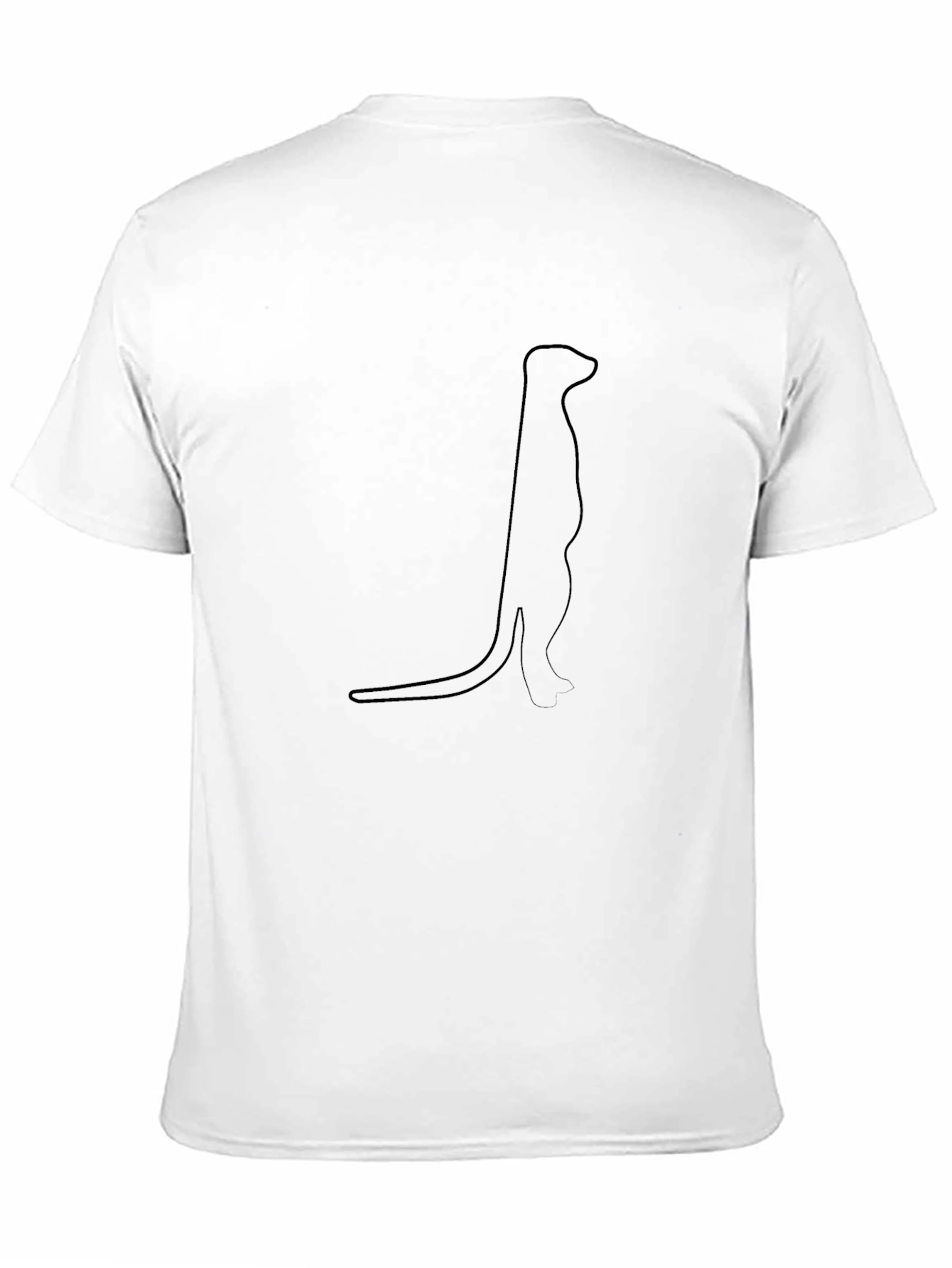 Meerkat Graphic Tee - Black Cotton T-Shirt