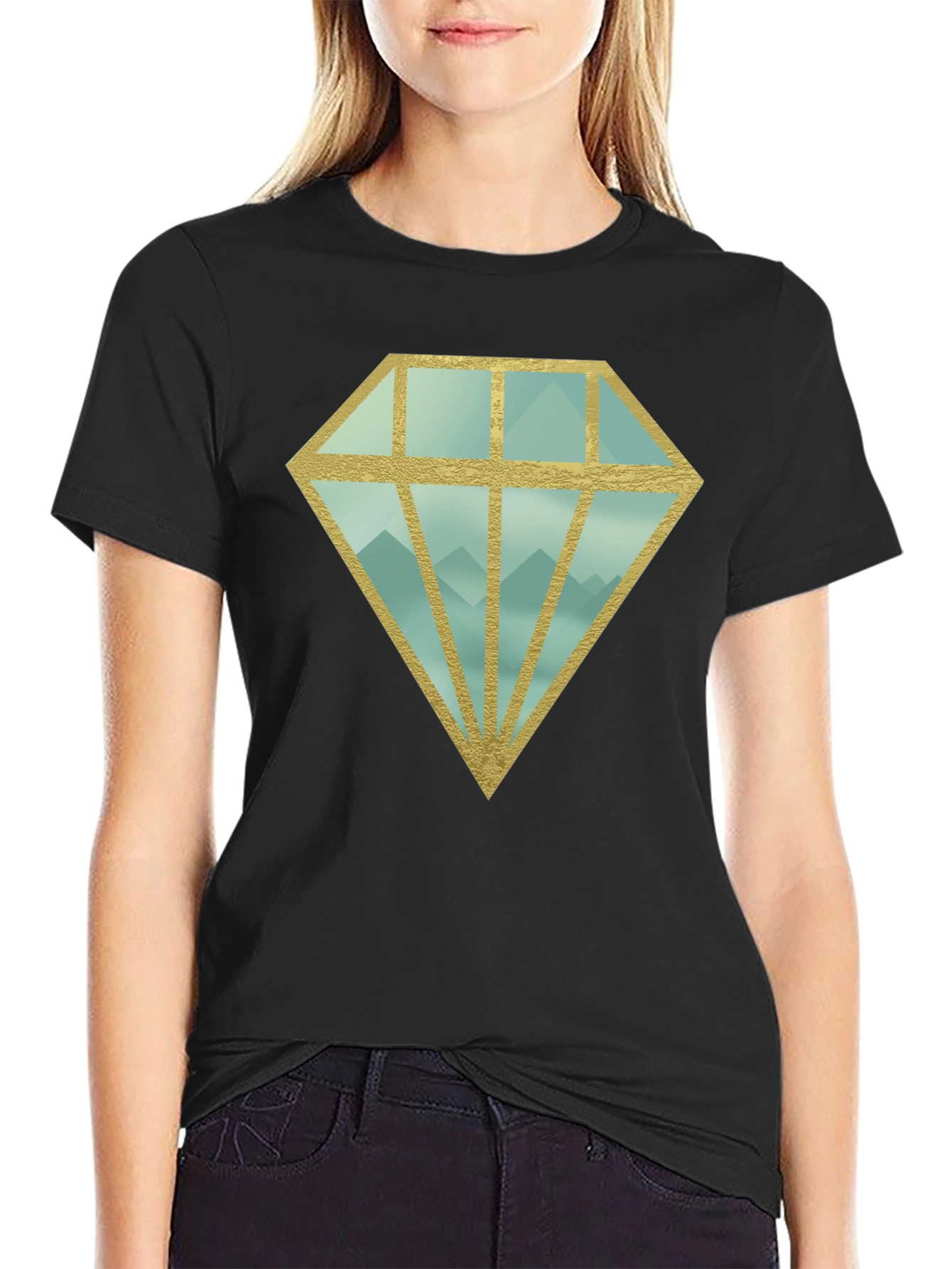 Mountain Diamond Graphic T-Shirt