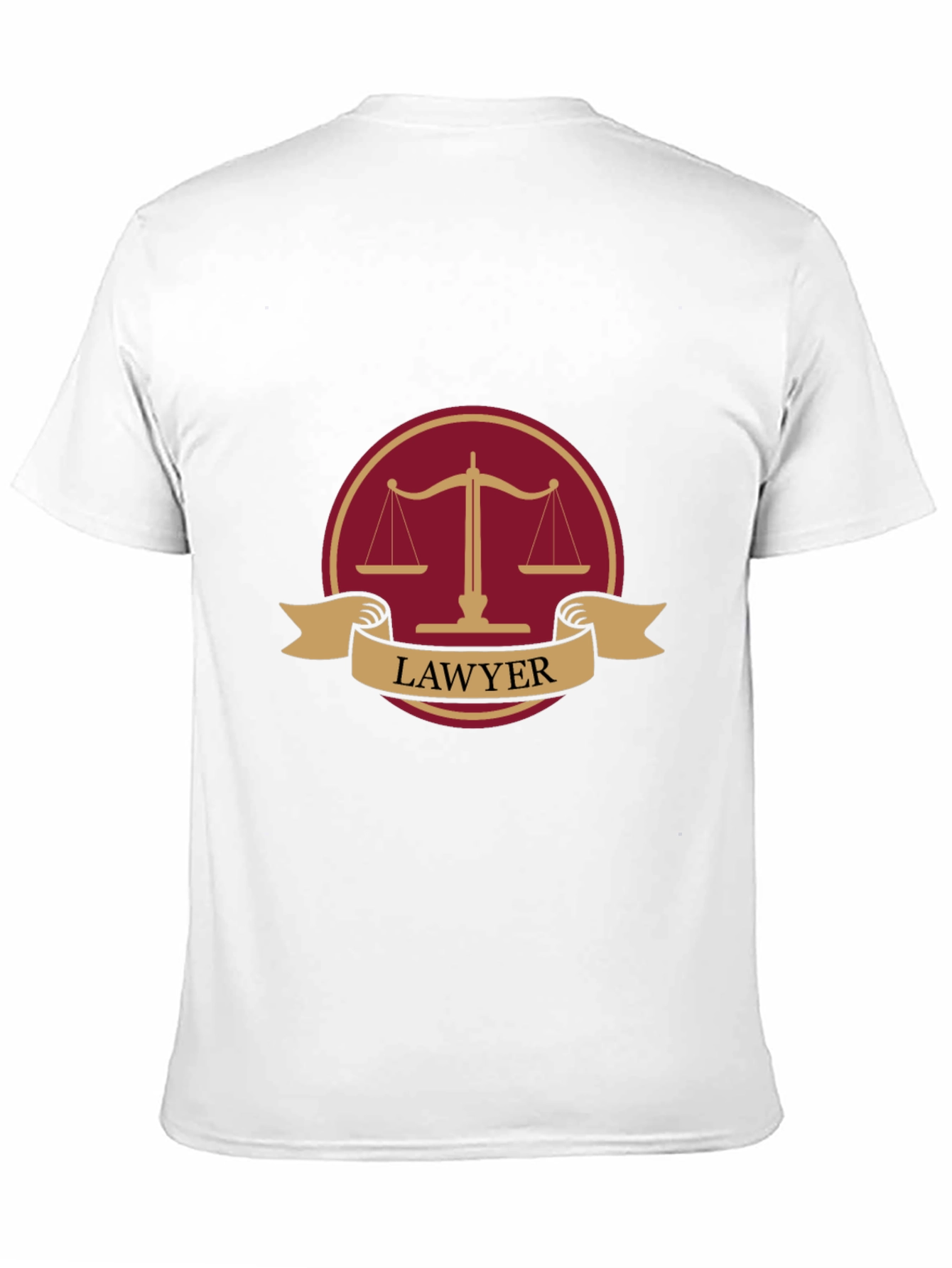 Lawyer T-Shirt Justice Scale Design