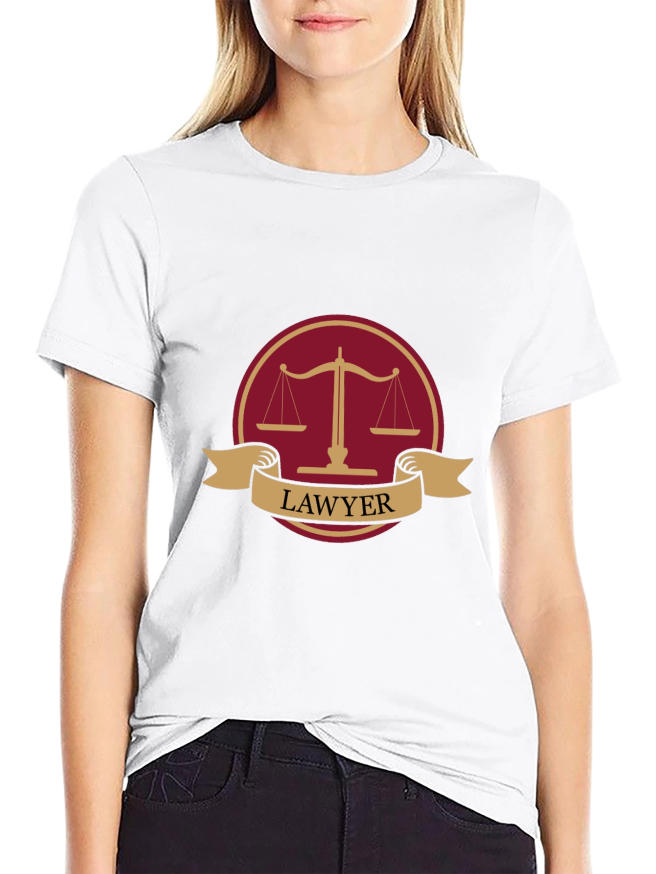 Lawyer T-Shirt Justice Scale Design
