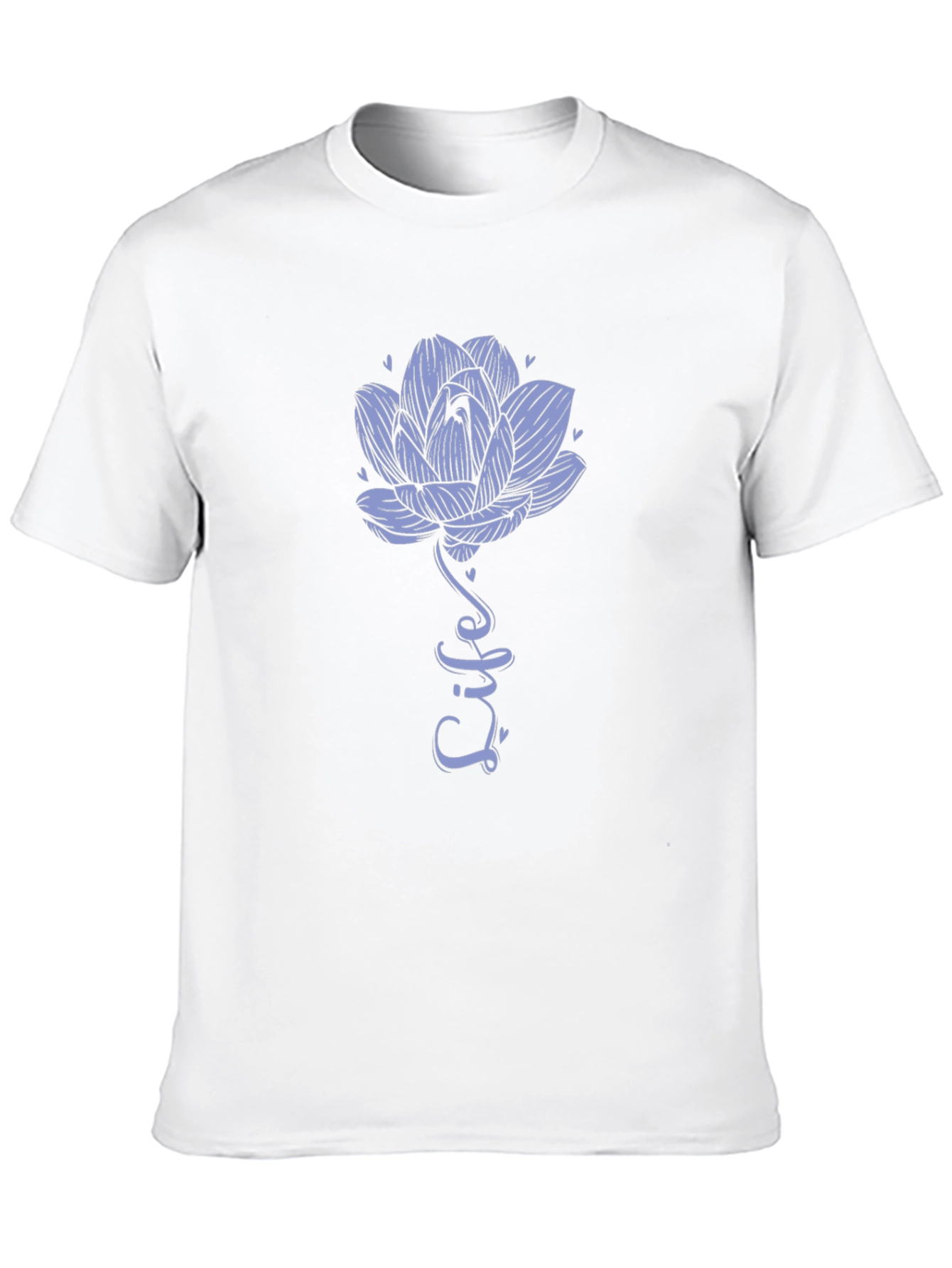 Lotus Life Tee - Black Graphic T-Shirt