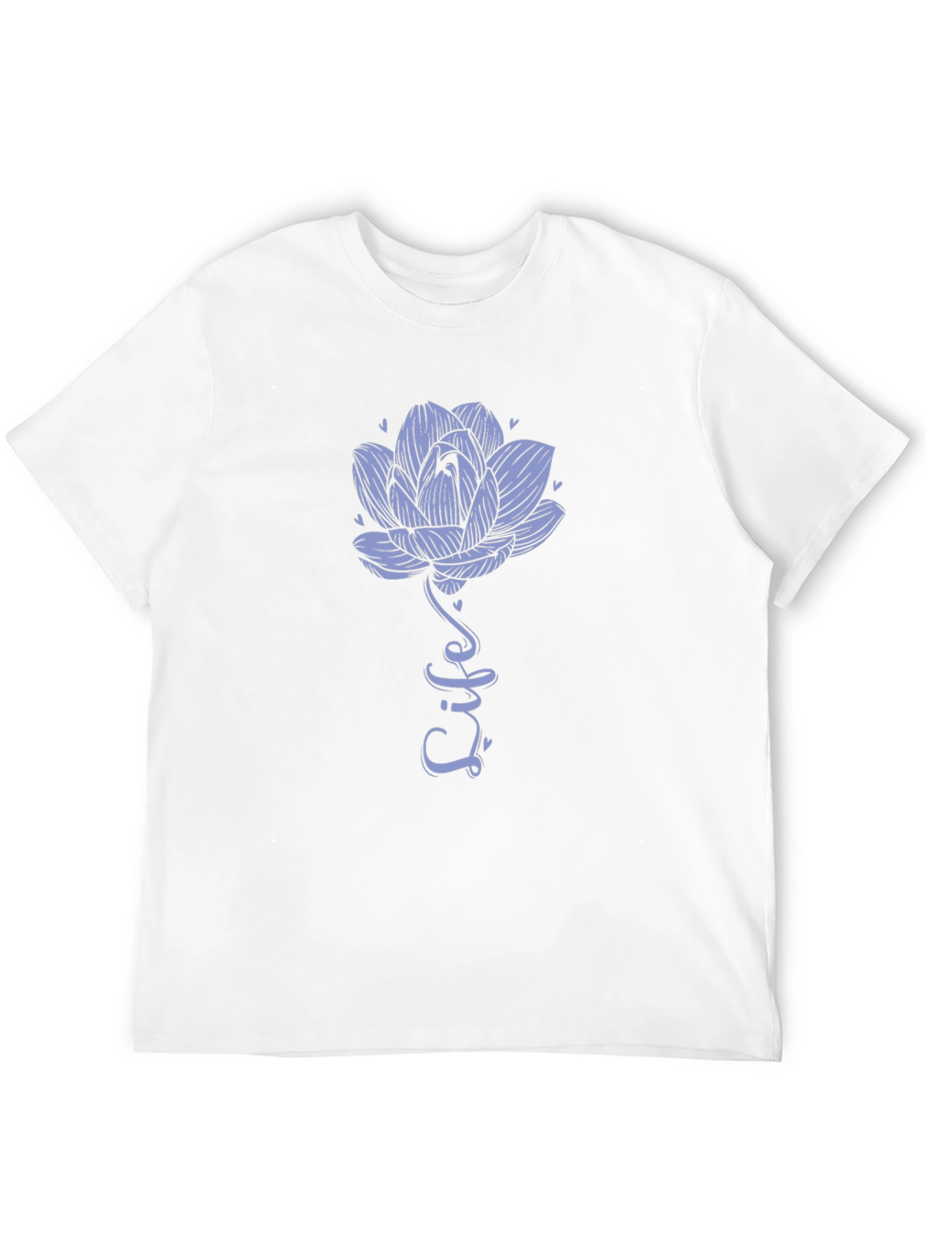 Lotus Life Tee - Black Graphic T-Shirt