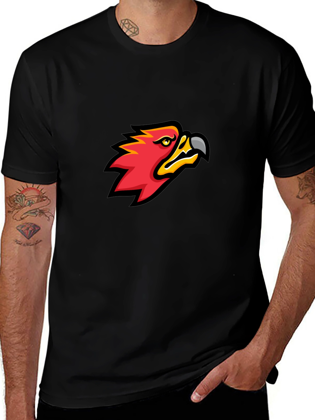 Bold Eagle Graphic Black T-Shirt