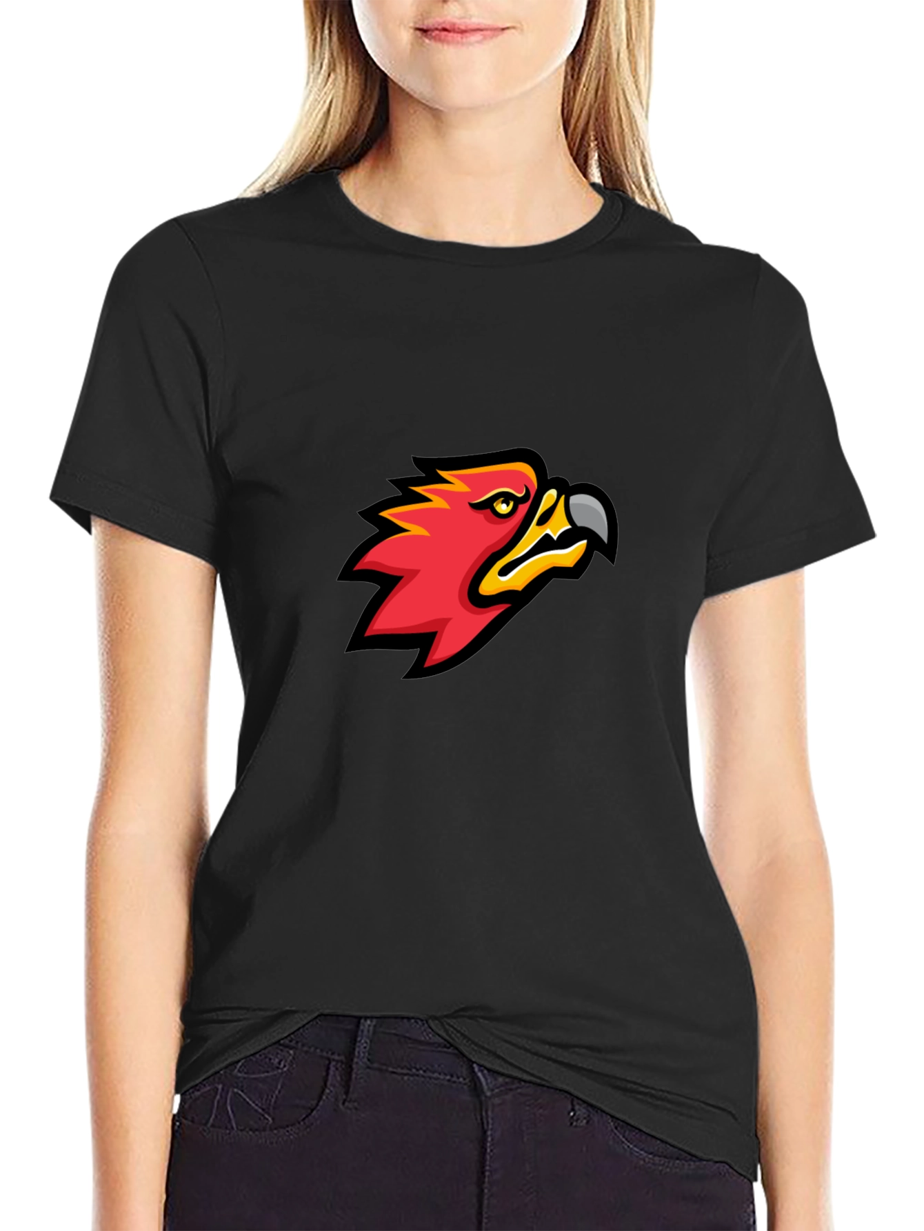 Bold Eagle Graphic Black T-Shirt