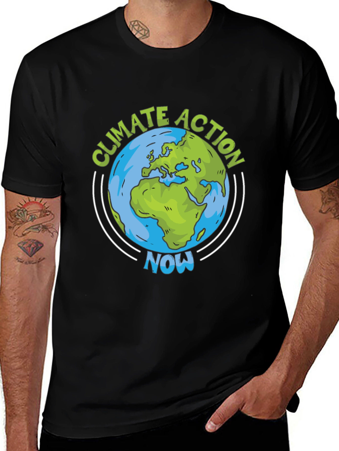 Climate Action Now Earth Graphic Tee