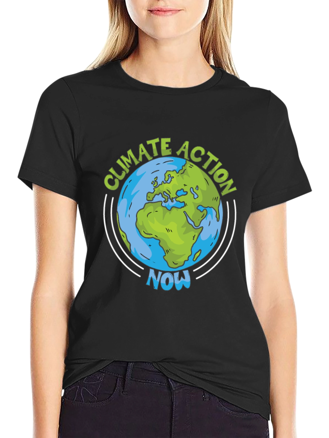 Climate Action Now Earth Graphic Tee