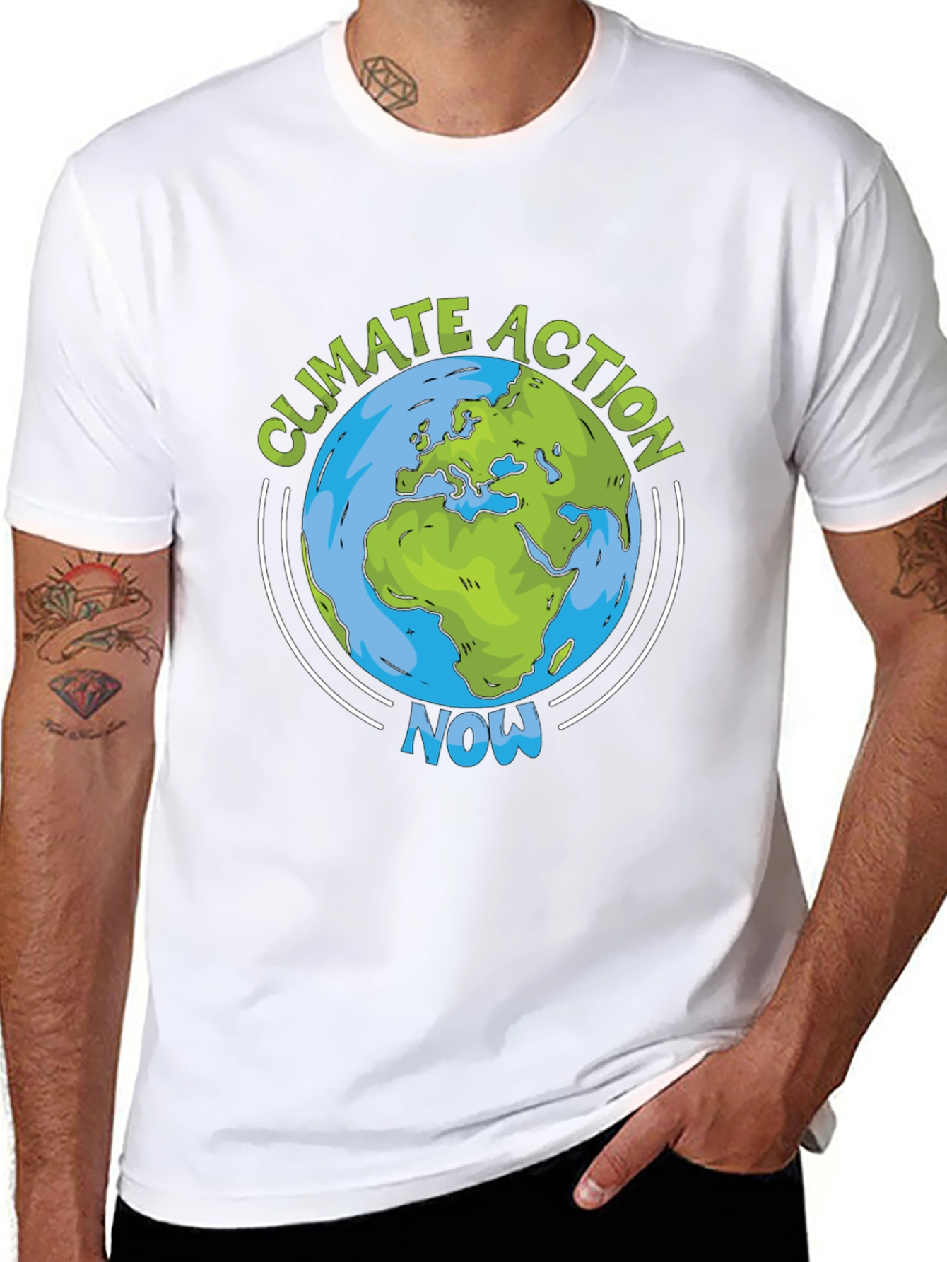 Climate Action Now Earth Graphic Tee