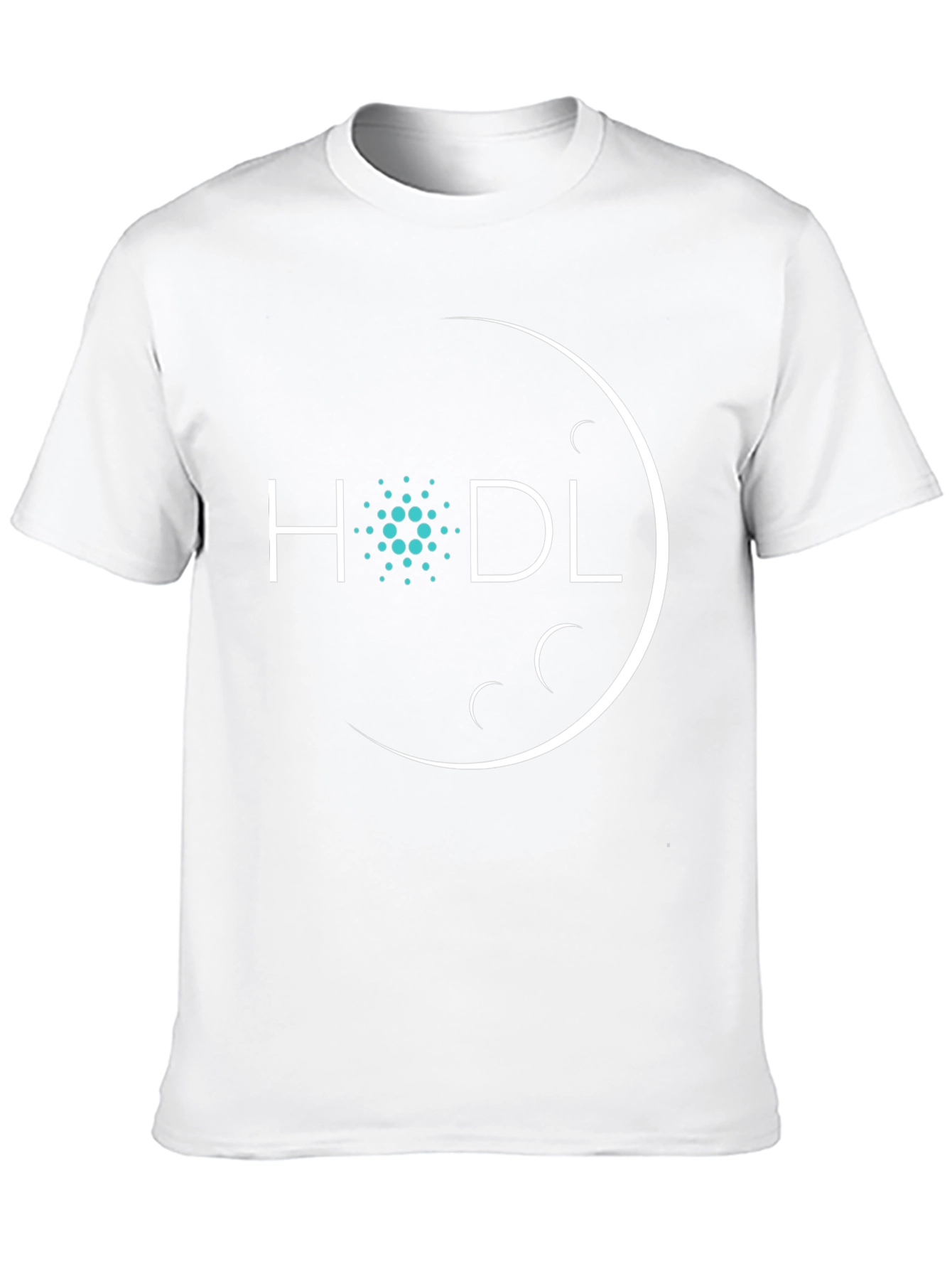 HODL Moon Crypto T-Shirt - Black Cotton Tee