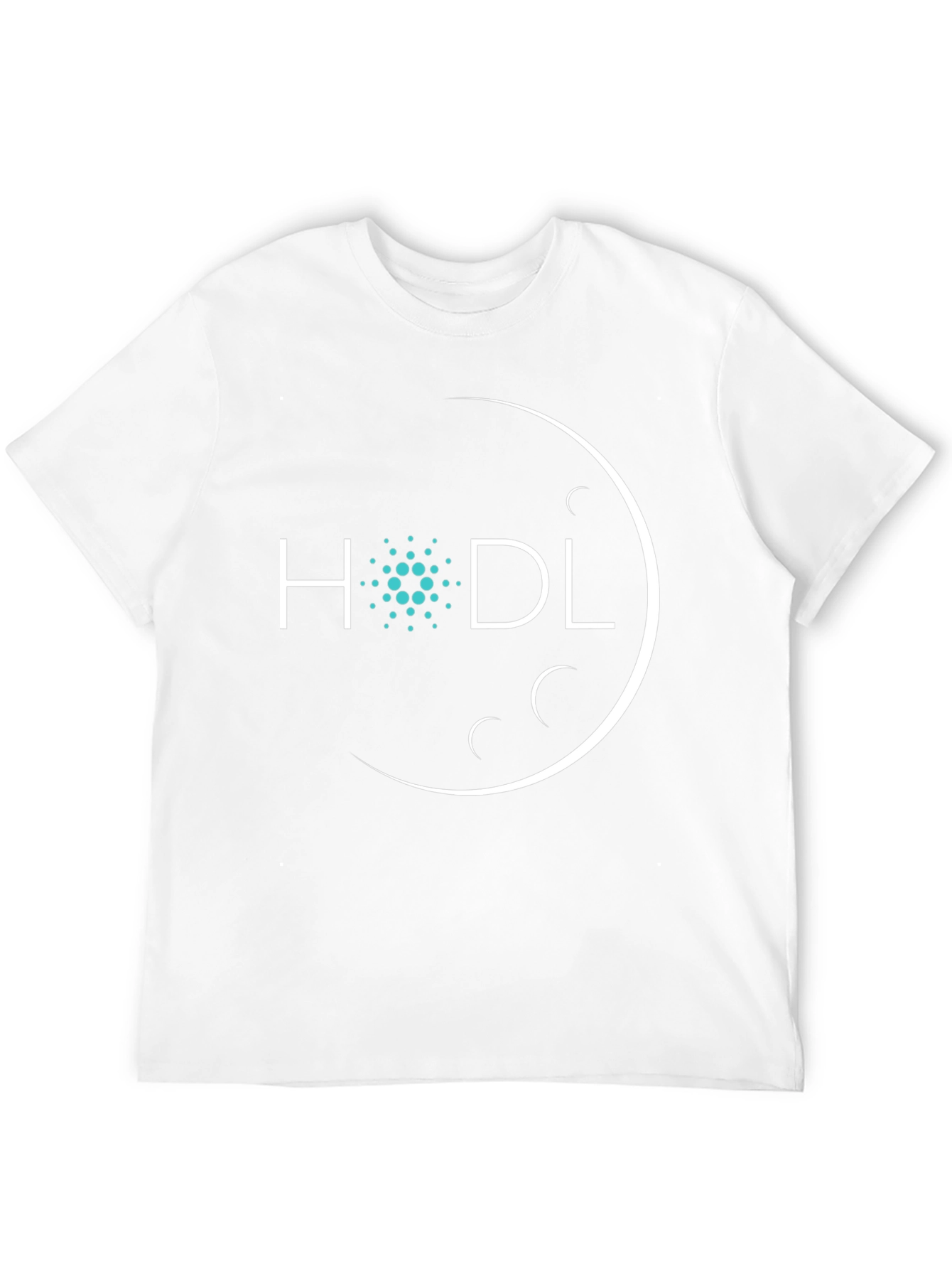 HODL Moon Crypto T-Shirt - Black Cotton Tee