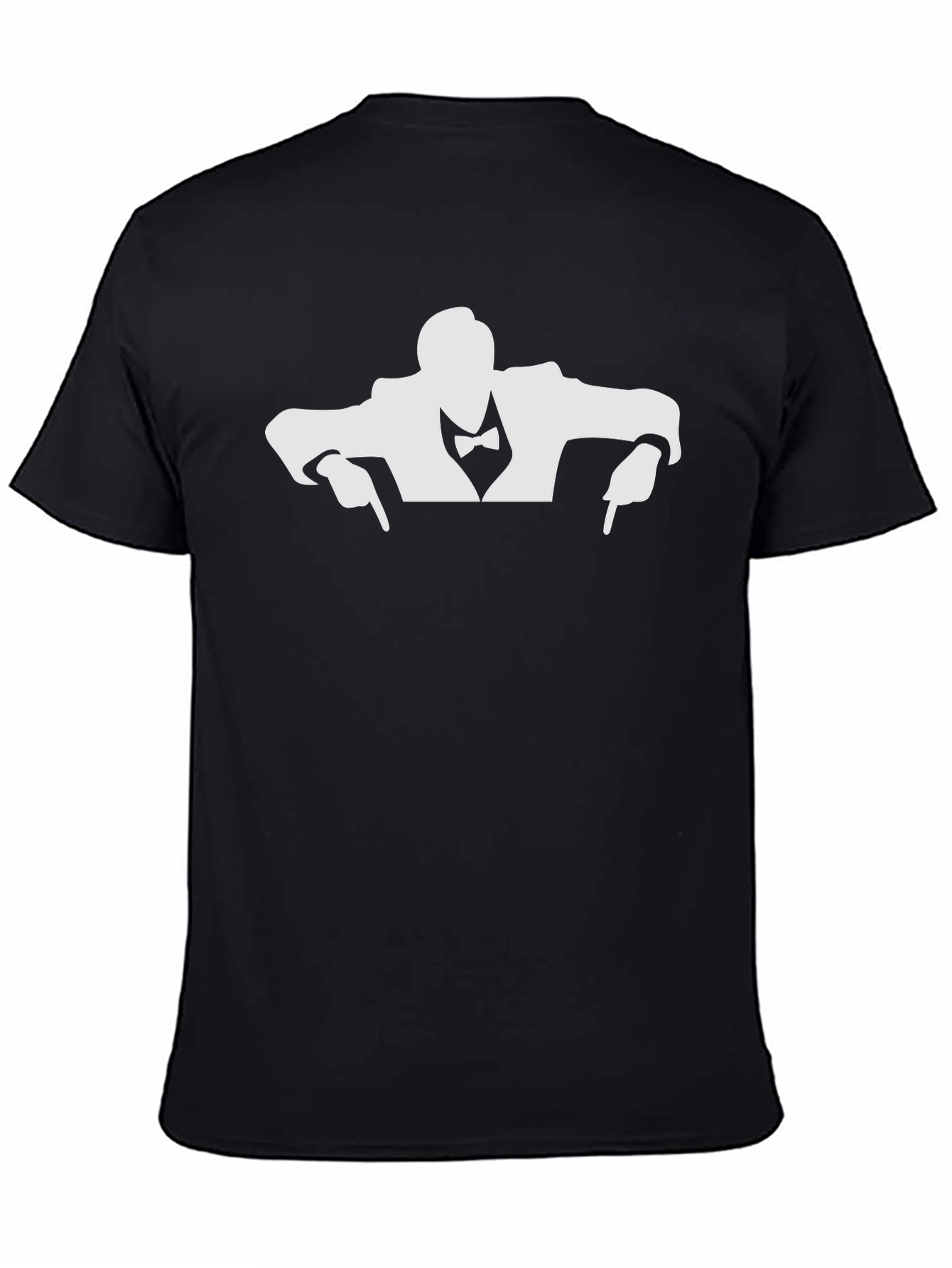 Suave Tuxedo Silhouette Black T-Shirt