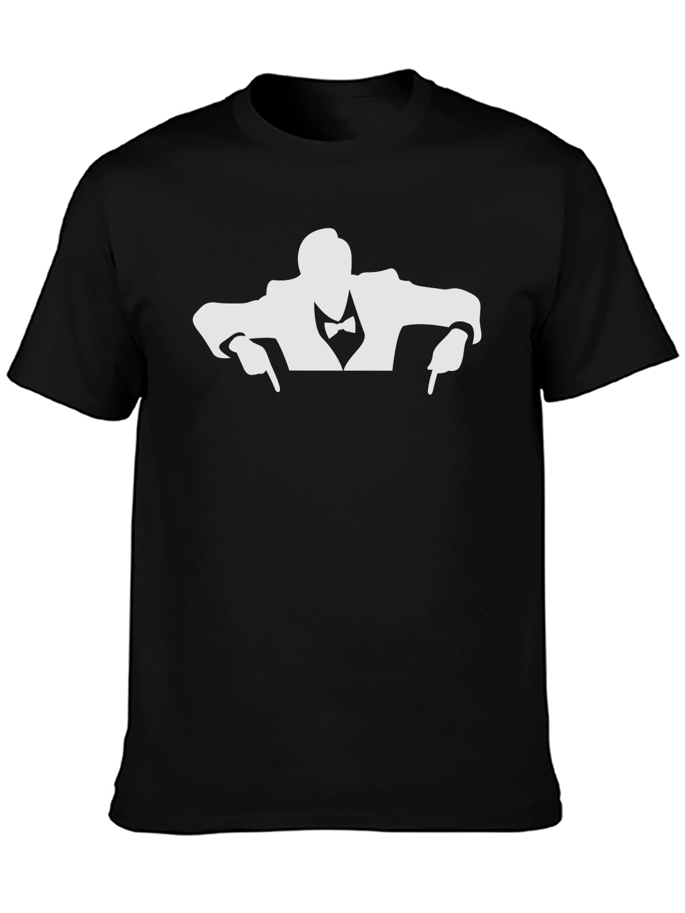 Suave Tuxedo Silhouette Black T-Shirt