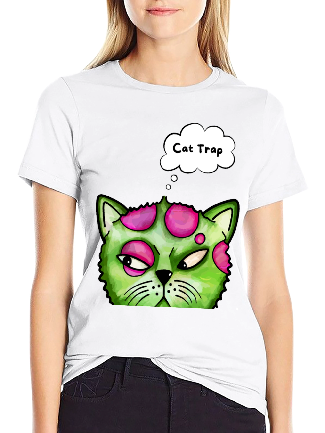 Cat Trap Funny Graphic Tee - Novelty T-Shirt