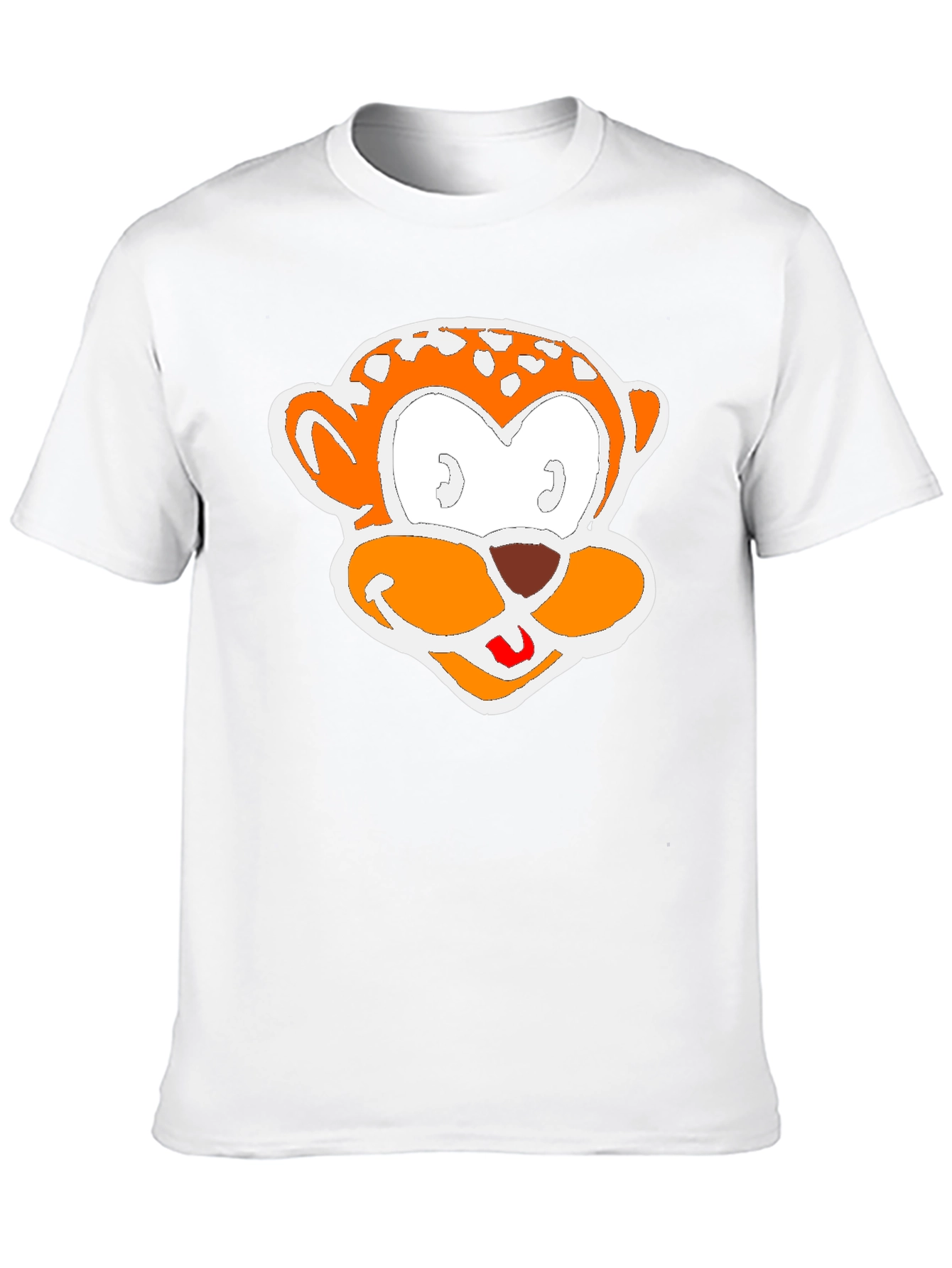 Cartoon Monkey Graphic Black T-Shirt