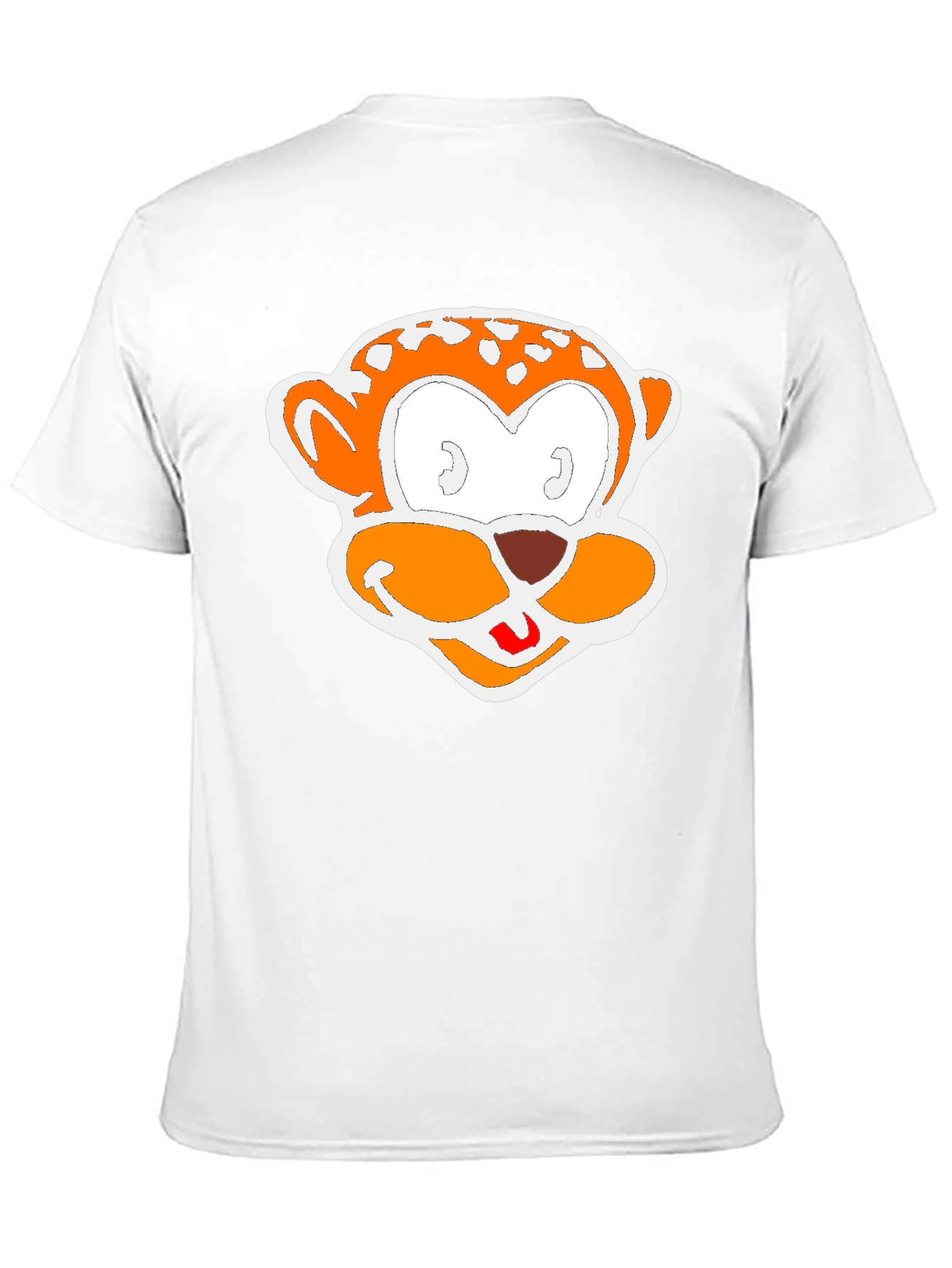 Cartoon Monkey Graphic Black T-Shirt
