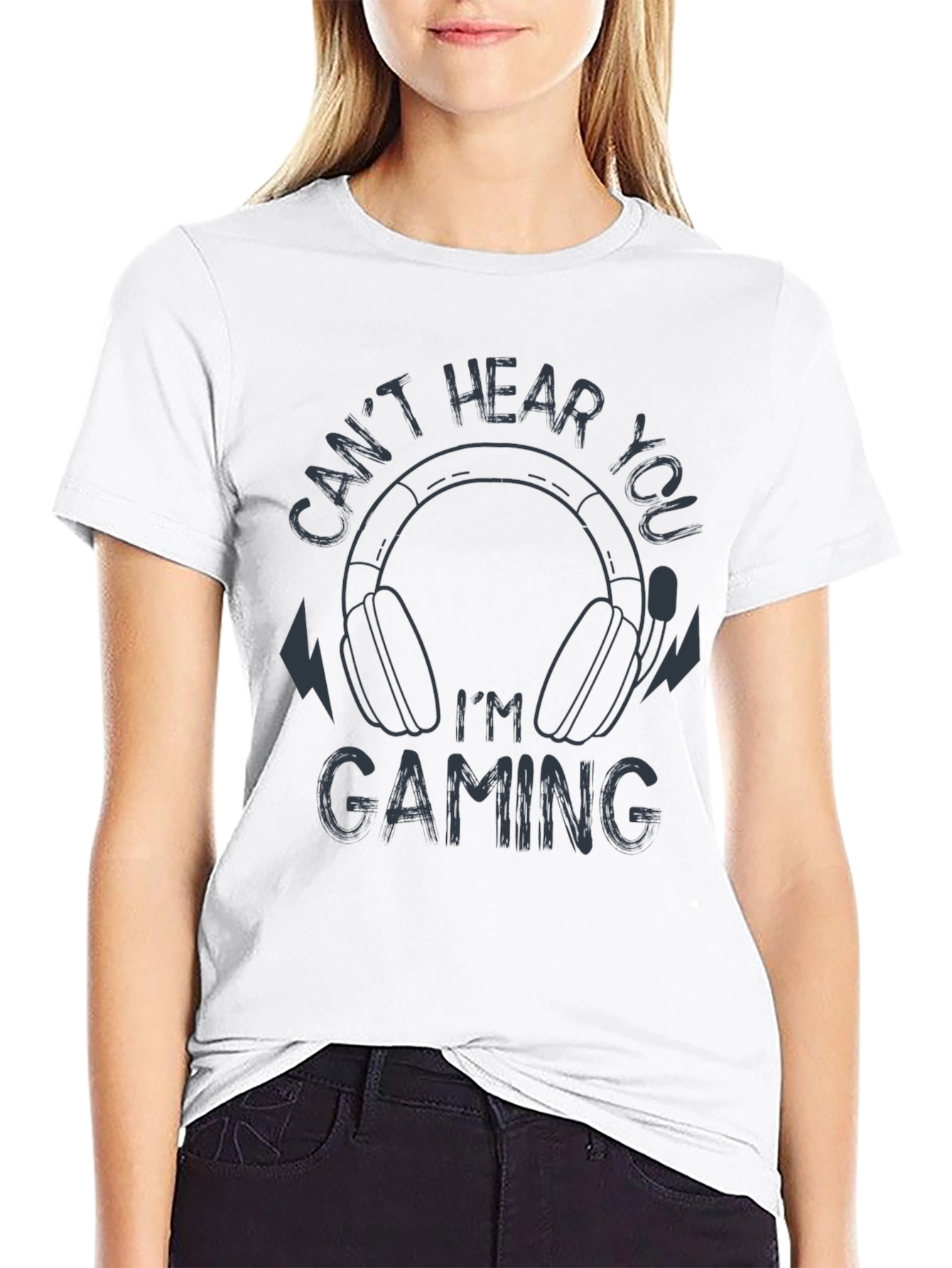 Cant Hear You Im Gaming Graphic Tee