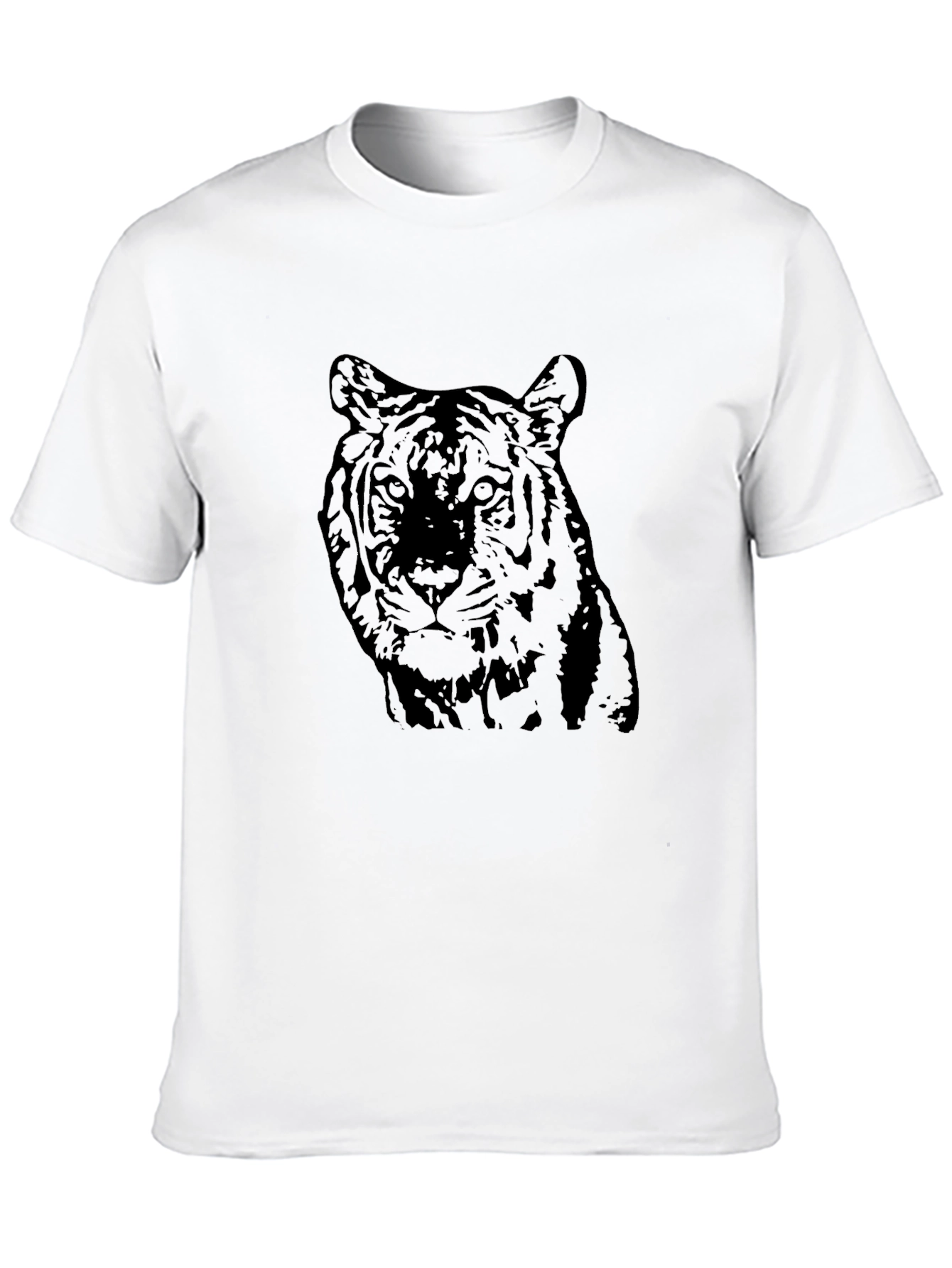 Black Tiger Graphic Tee - Cool Animal Design