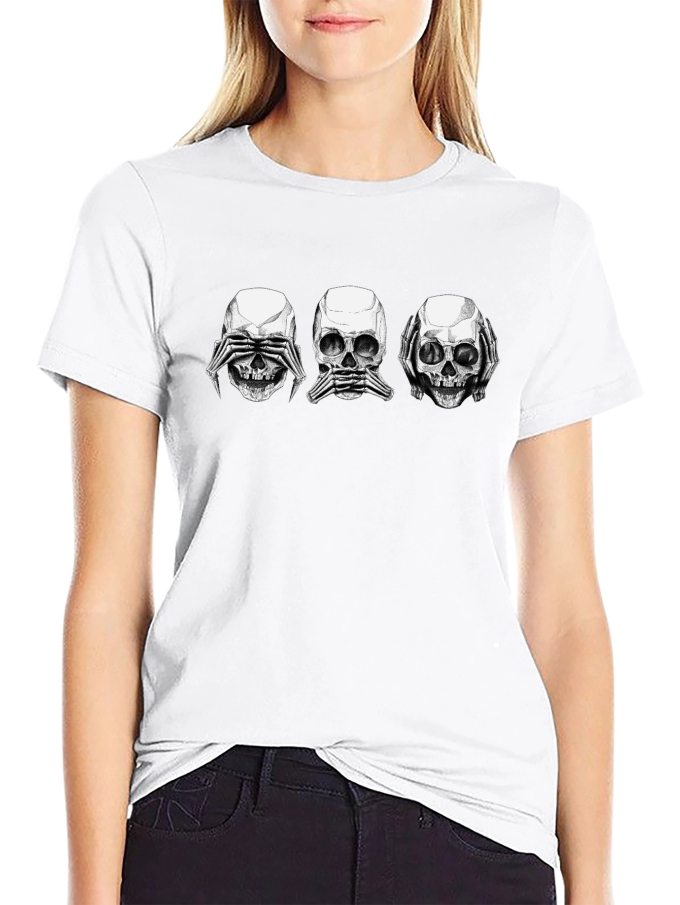 See No Evil Black Graphic Tee