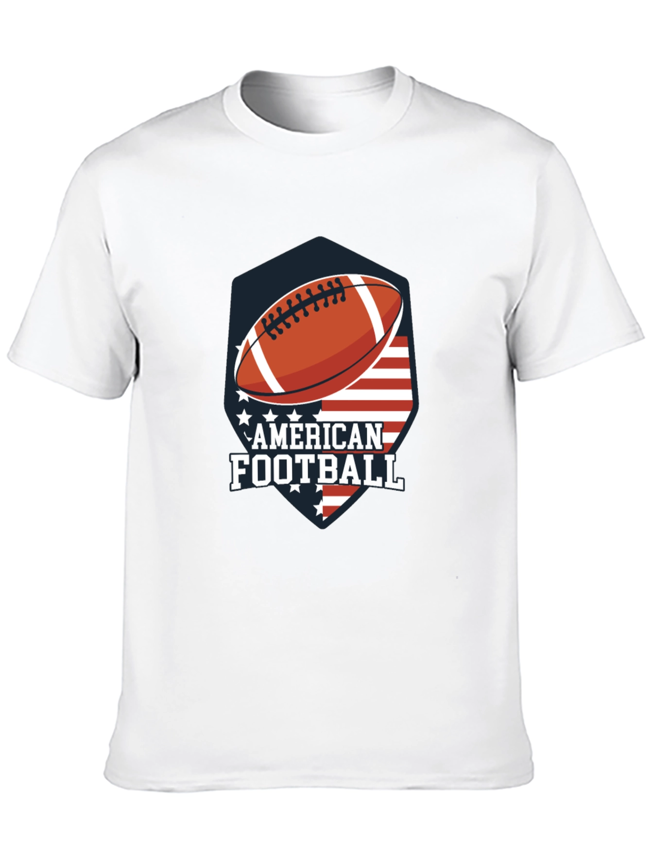 American Football USA Flag Graphic T-Shirt