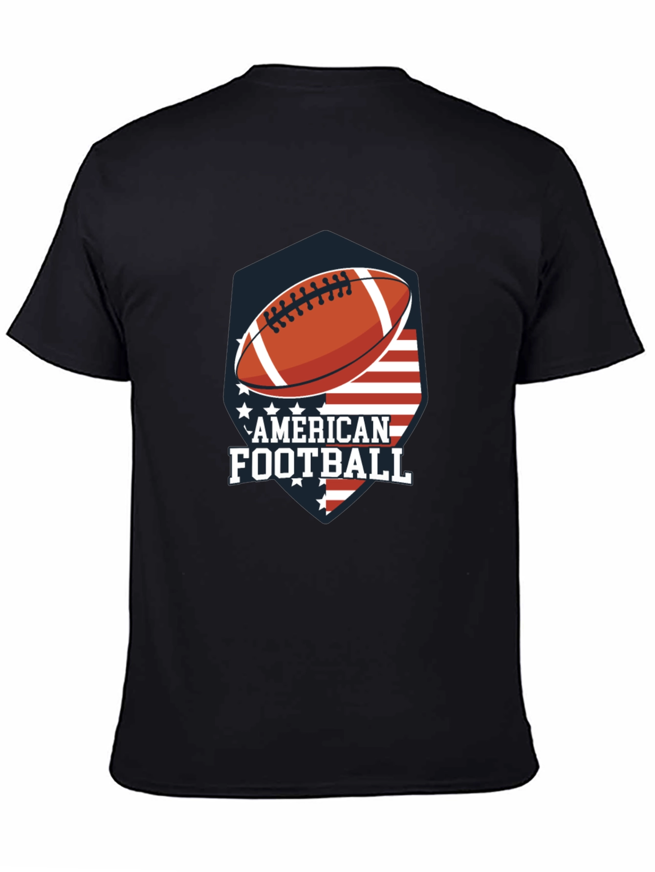 American Football USA Flag Graphic T-Shirt