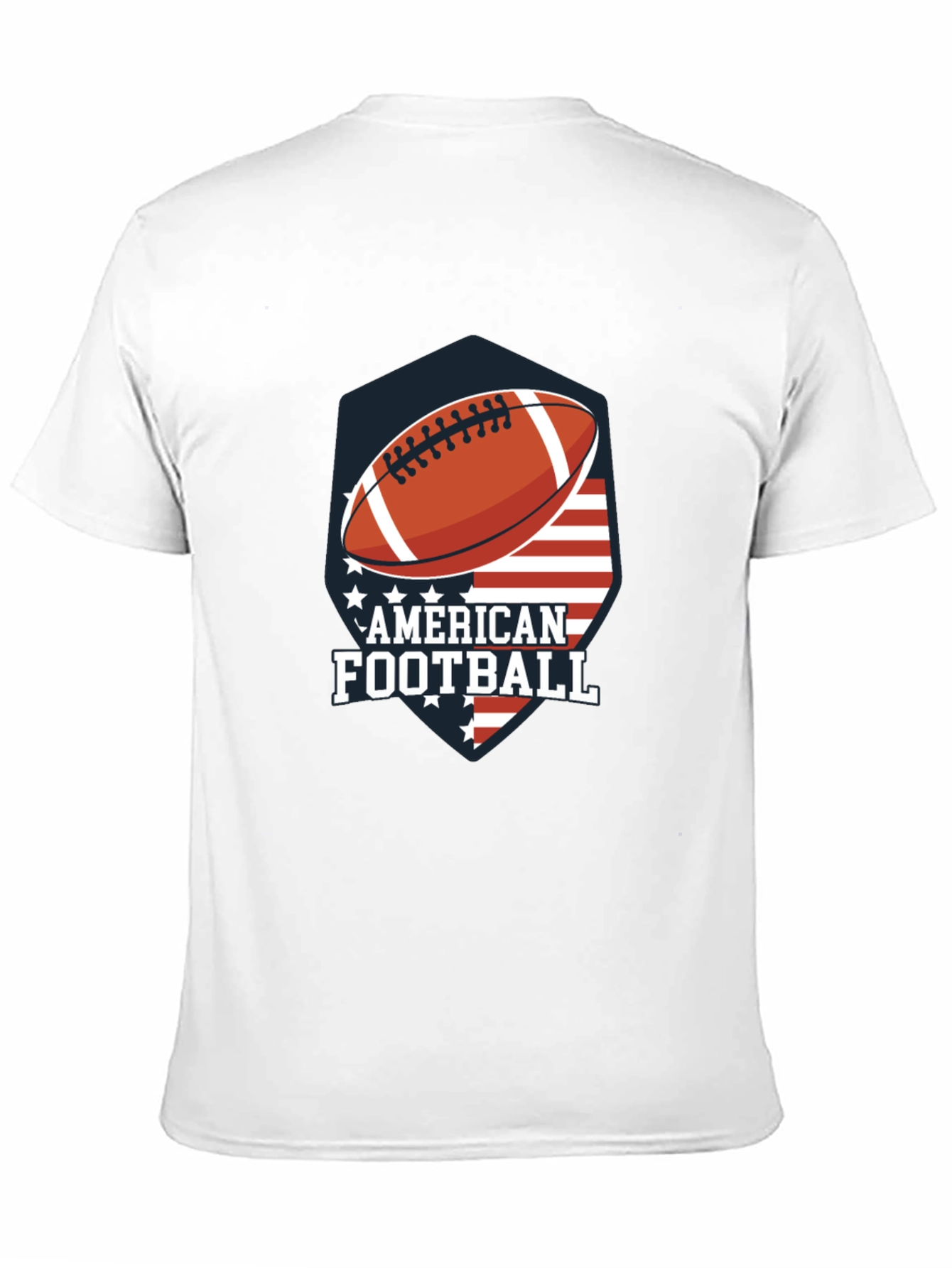 American Football USA Flag Graphic T-Shirt