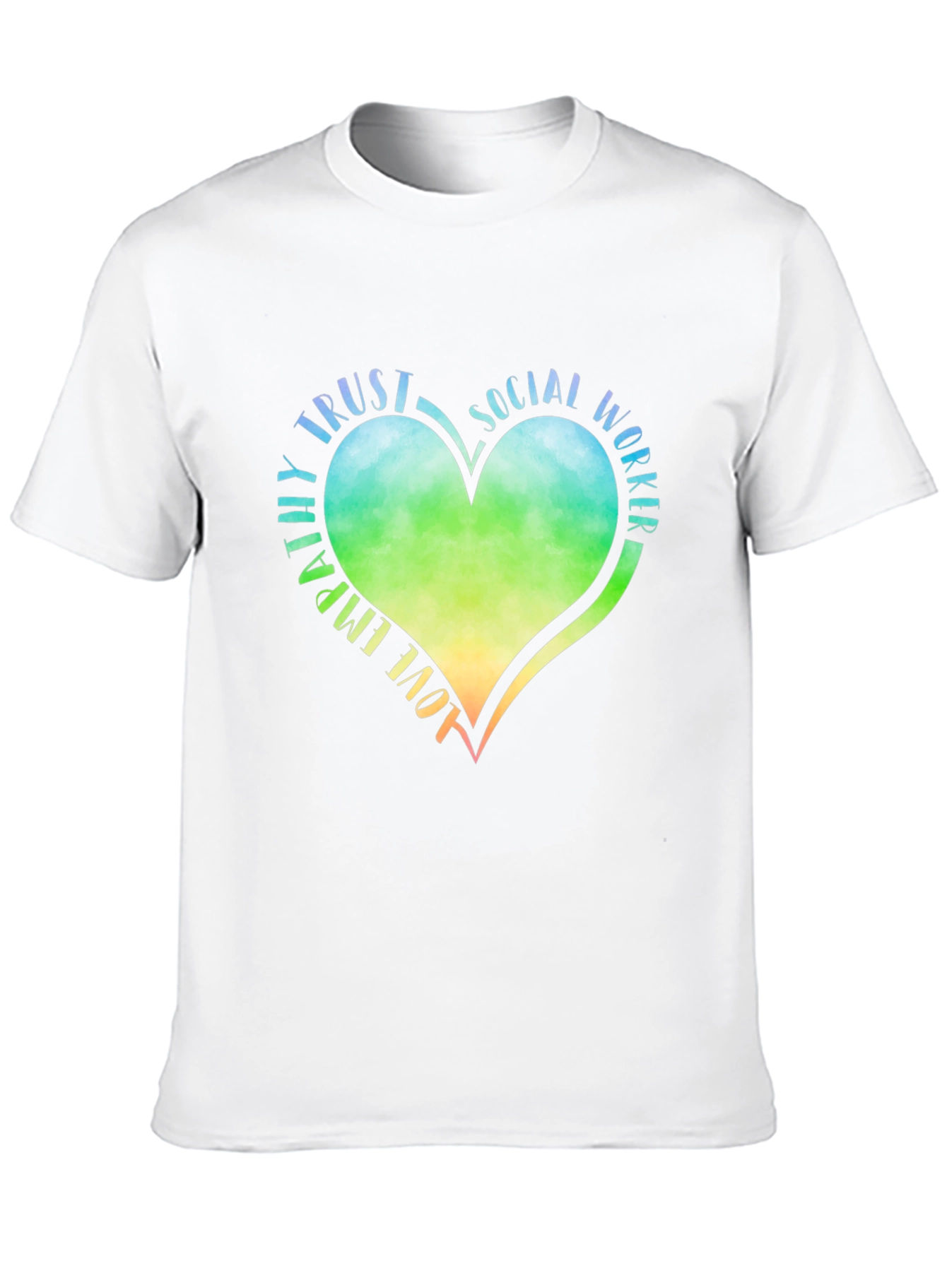 Social Worker Heart Graphic Tee