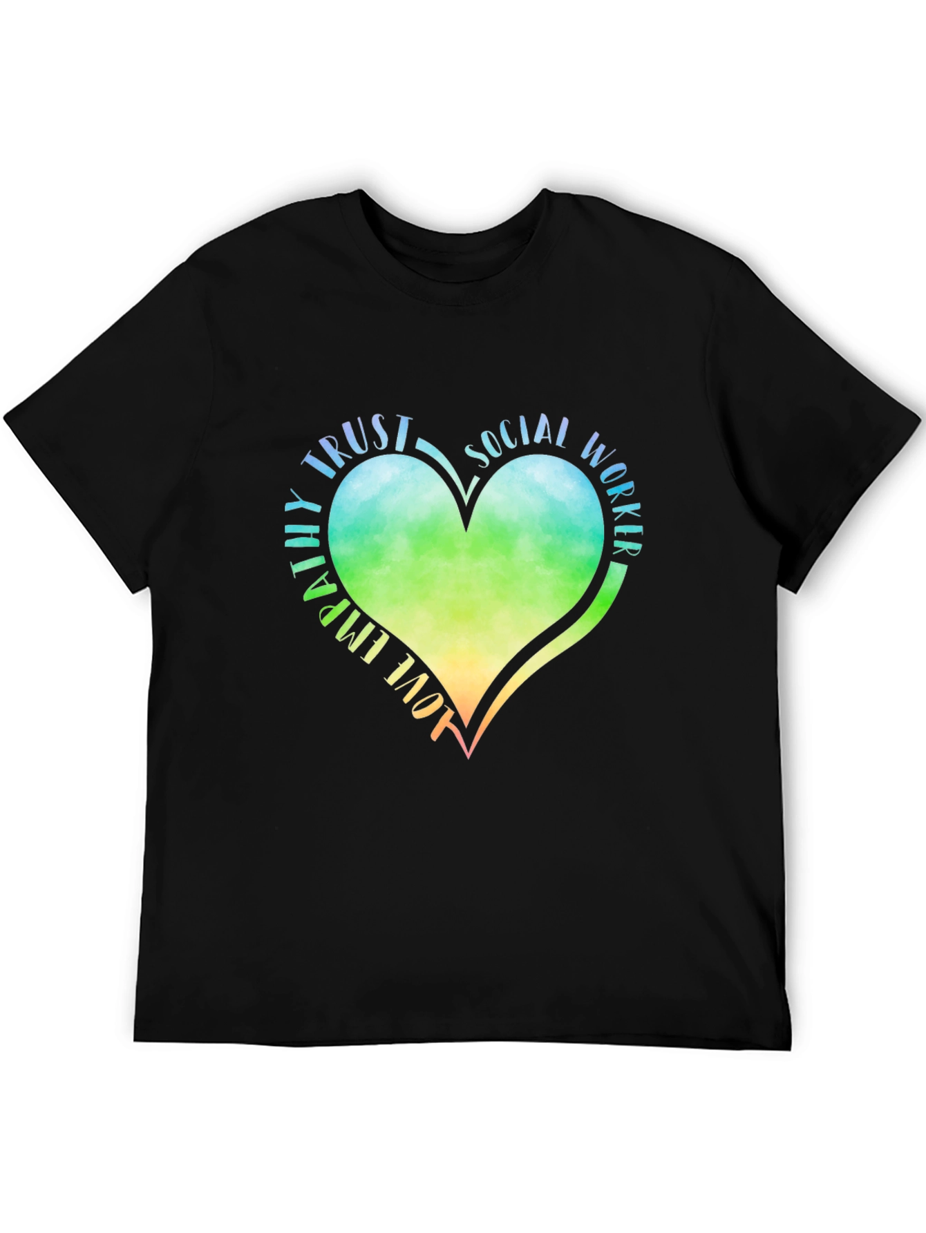 Social Worker Heart Graphic Tee