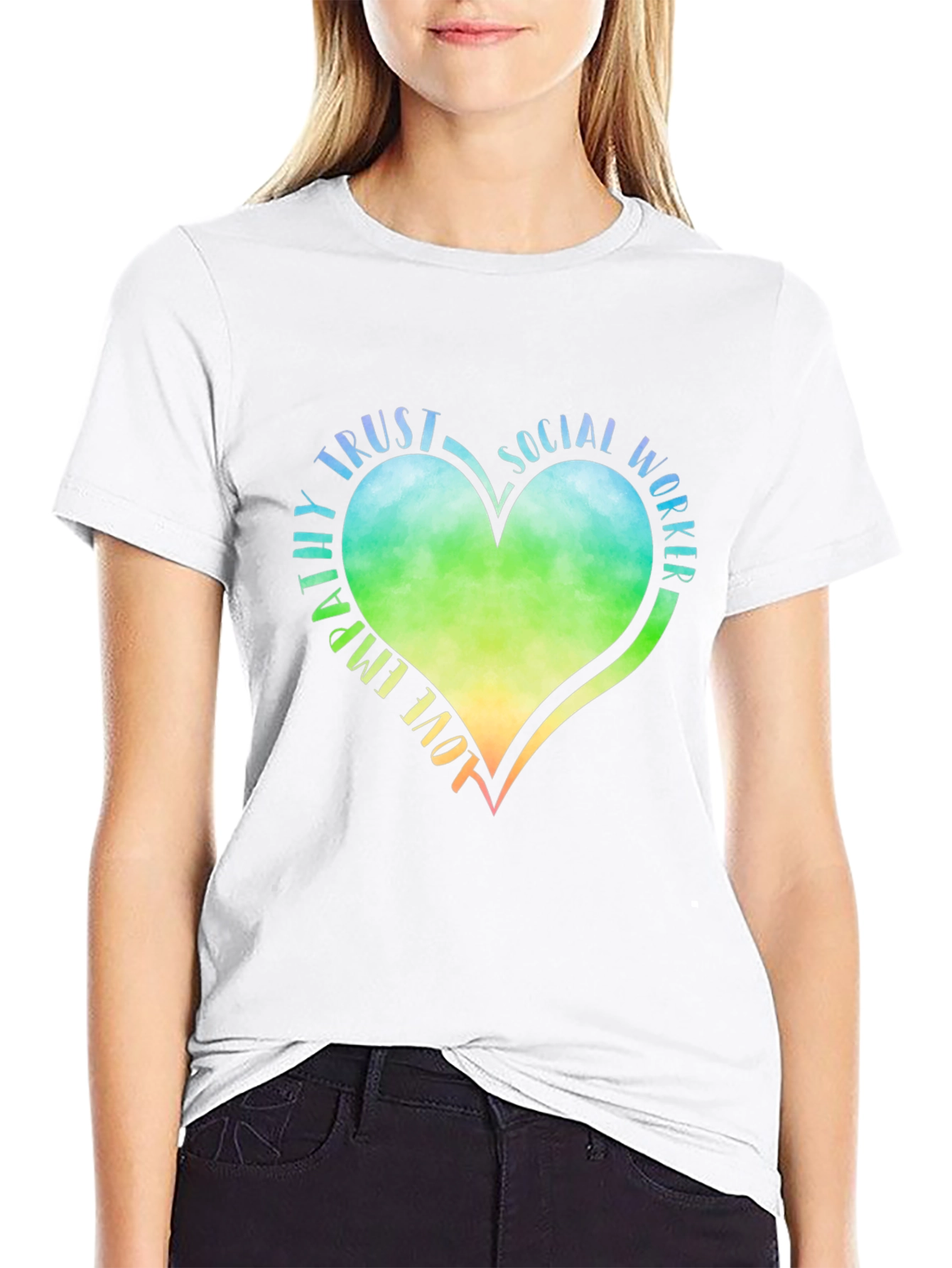 Social Worker Heart Graphic Tee