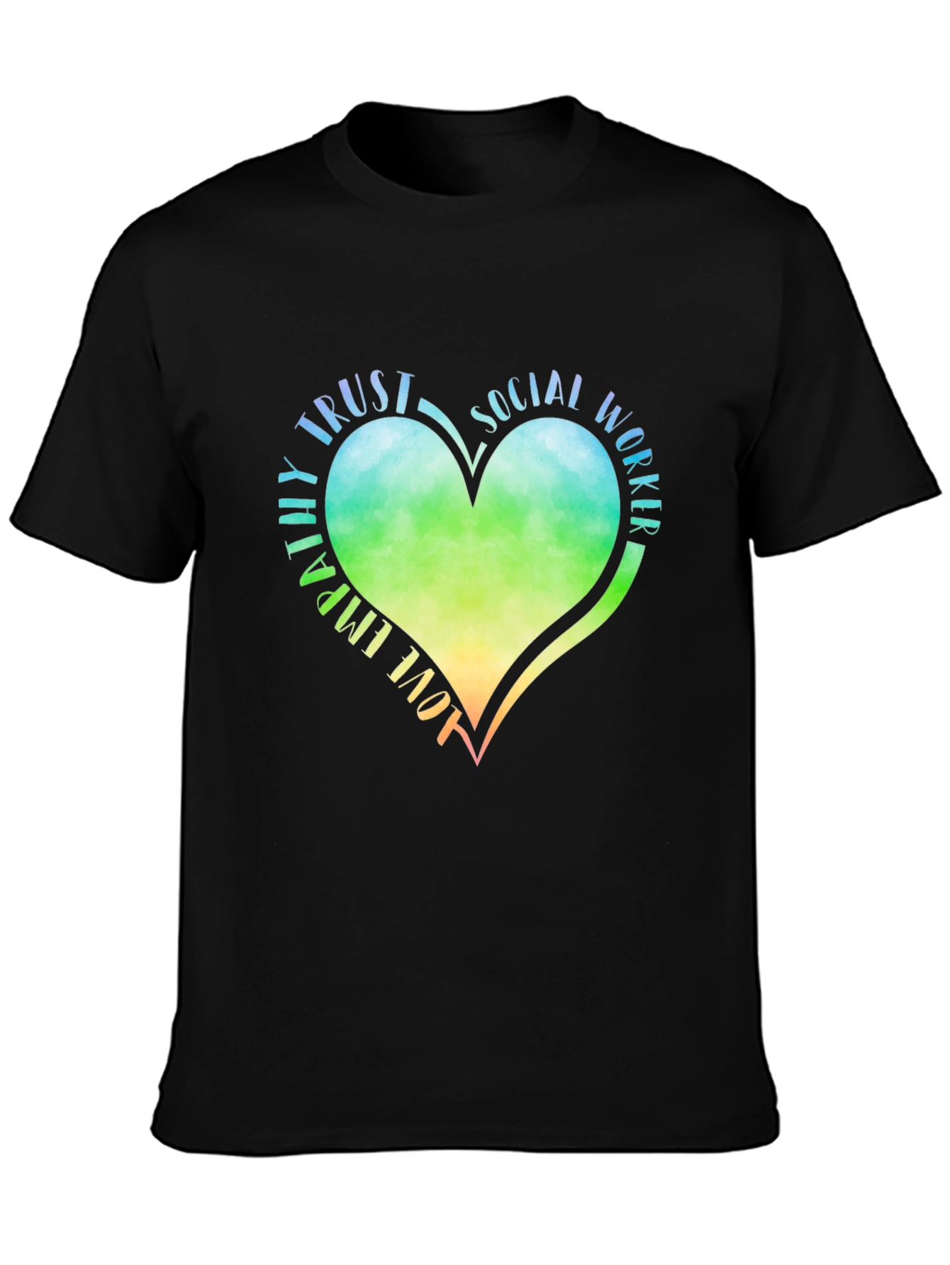 Social Worker Heart Graphic Tee