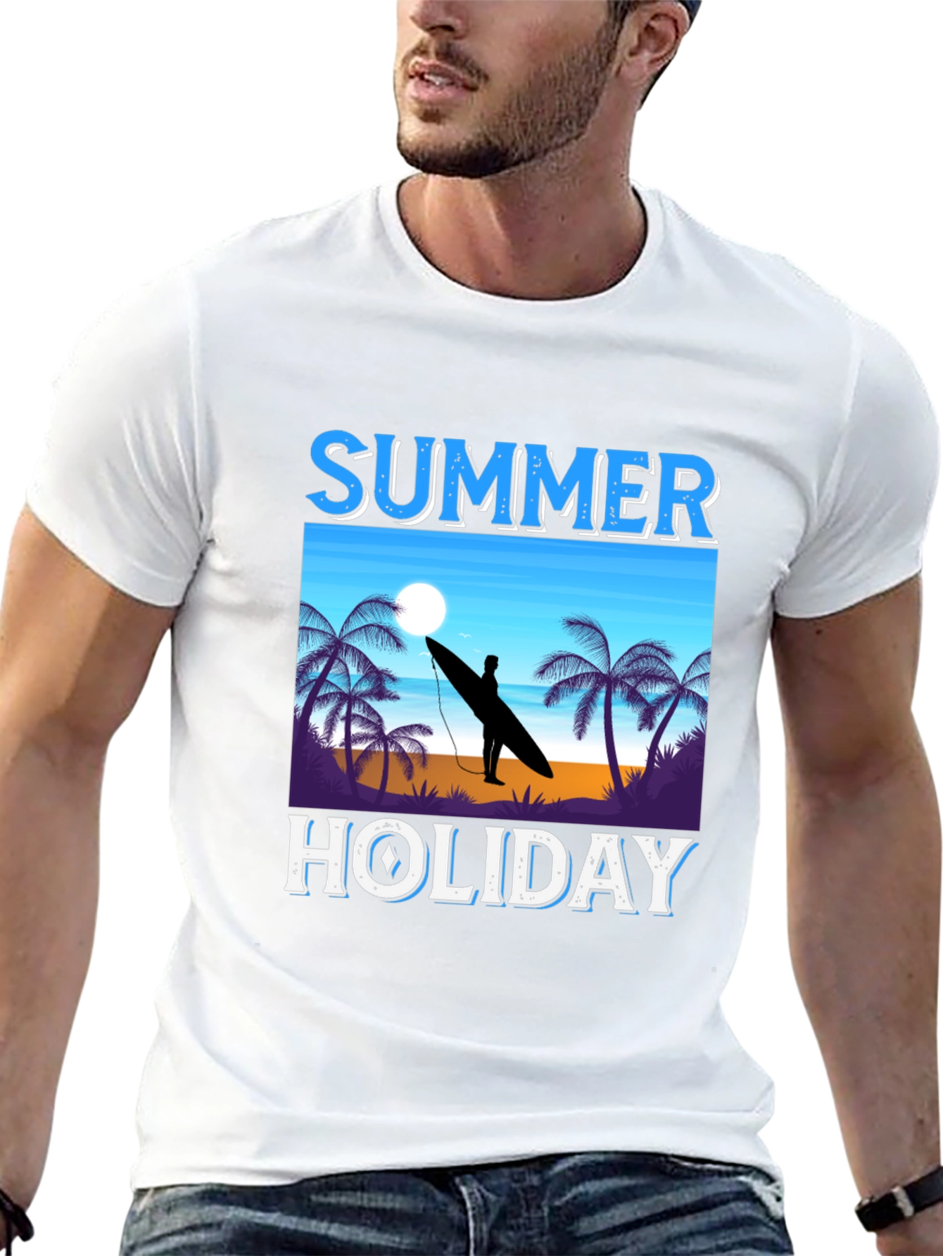 Summer Holiday Graphic T-Shirt - Beach Vibe