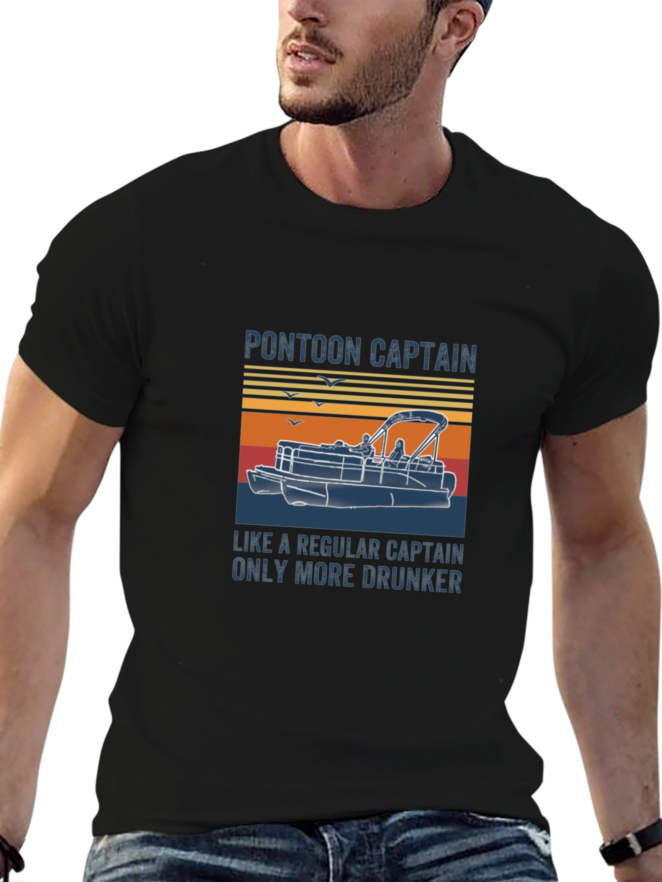 Pontoon Captain T-Shirt - More Drunker